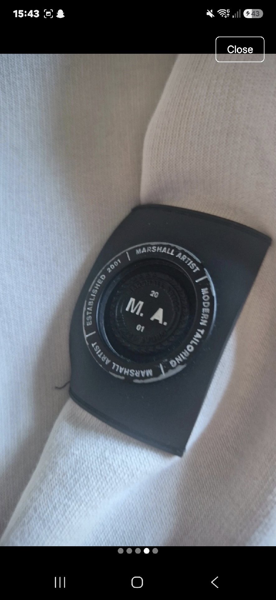 Marshall Artist Cream Half Zip Sweatshirt, Marshall Artist, S, Excellent condition — preloved on SilentSale®