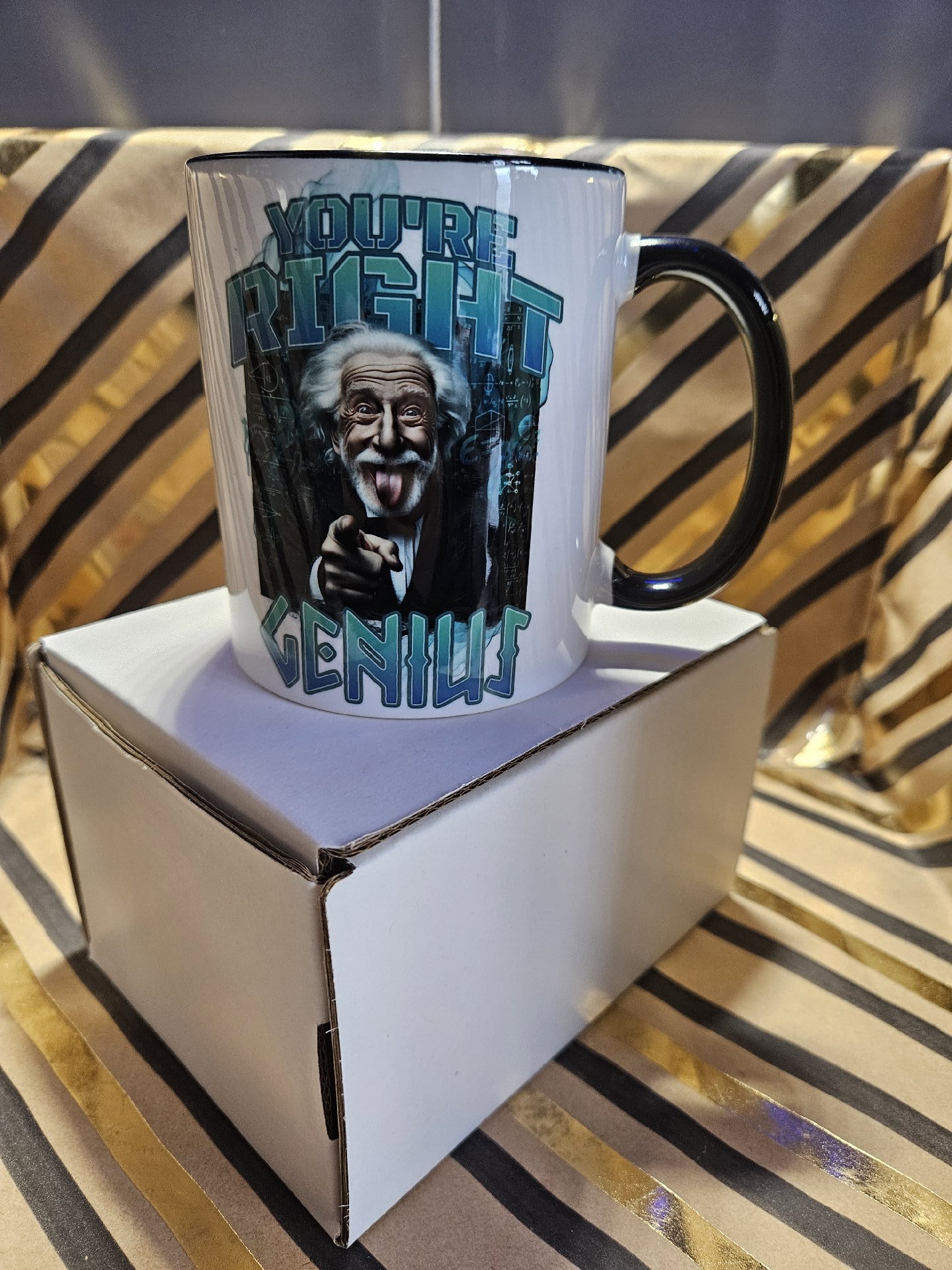 You're Right Genius Novelty Mug with Black Handle, Unbranded, One Size, New condition — preloved on SilentSale®