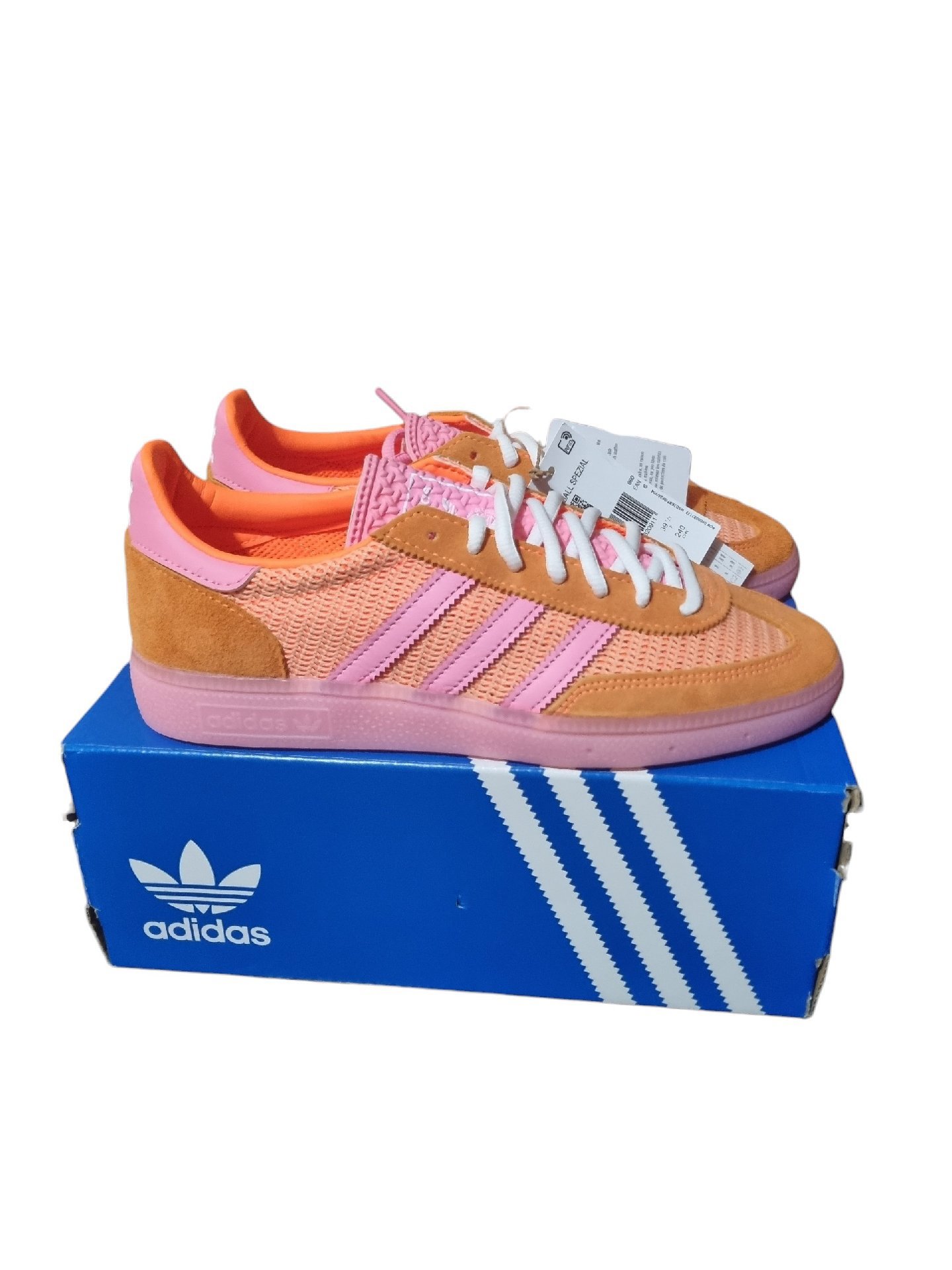 Adidas Handball Spezial Orange Pink Trainers – UK 6, Adidas, 6, New condition — preloved on SilentSale®
