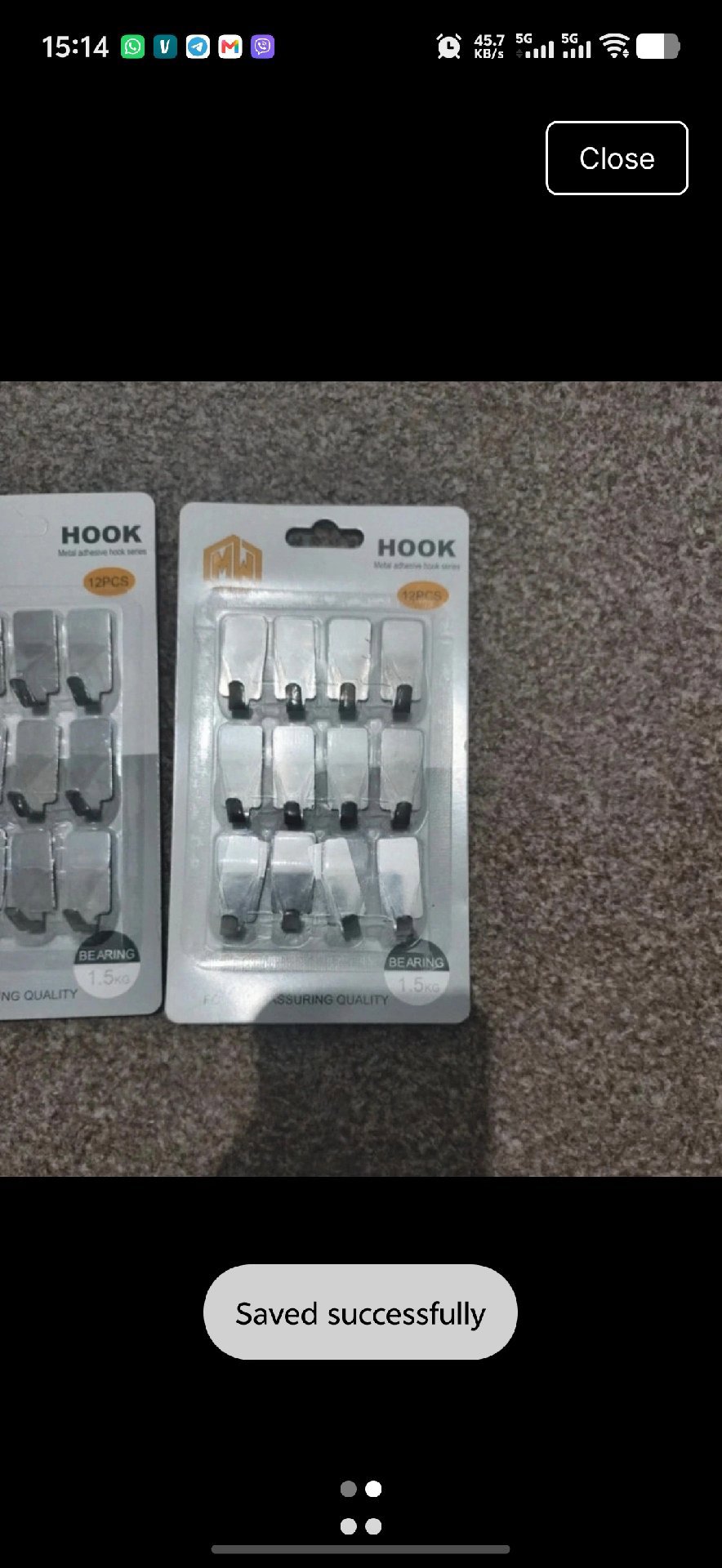2 x 12 Pack  Metal Adhesive Wall Hooks, Unbranded, One Size, New condition — preloved on SilentSale®