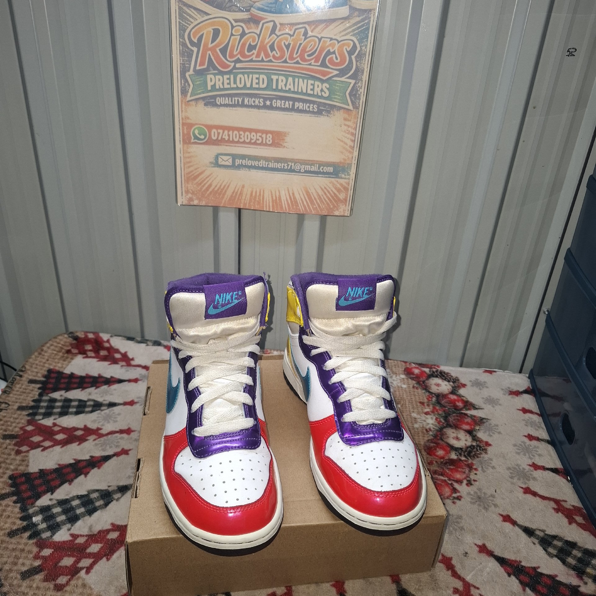 Nike Multicolour High Top Trainers – 6Y, Nike, 6Y, Good condition — preloved on SilentSale®