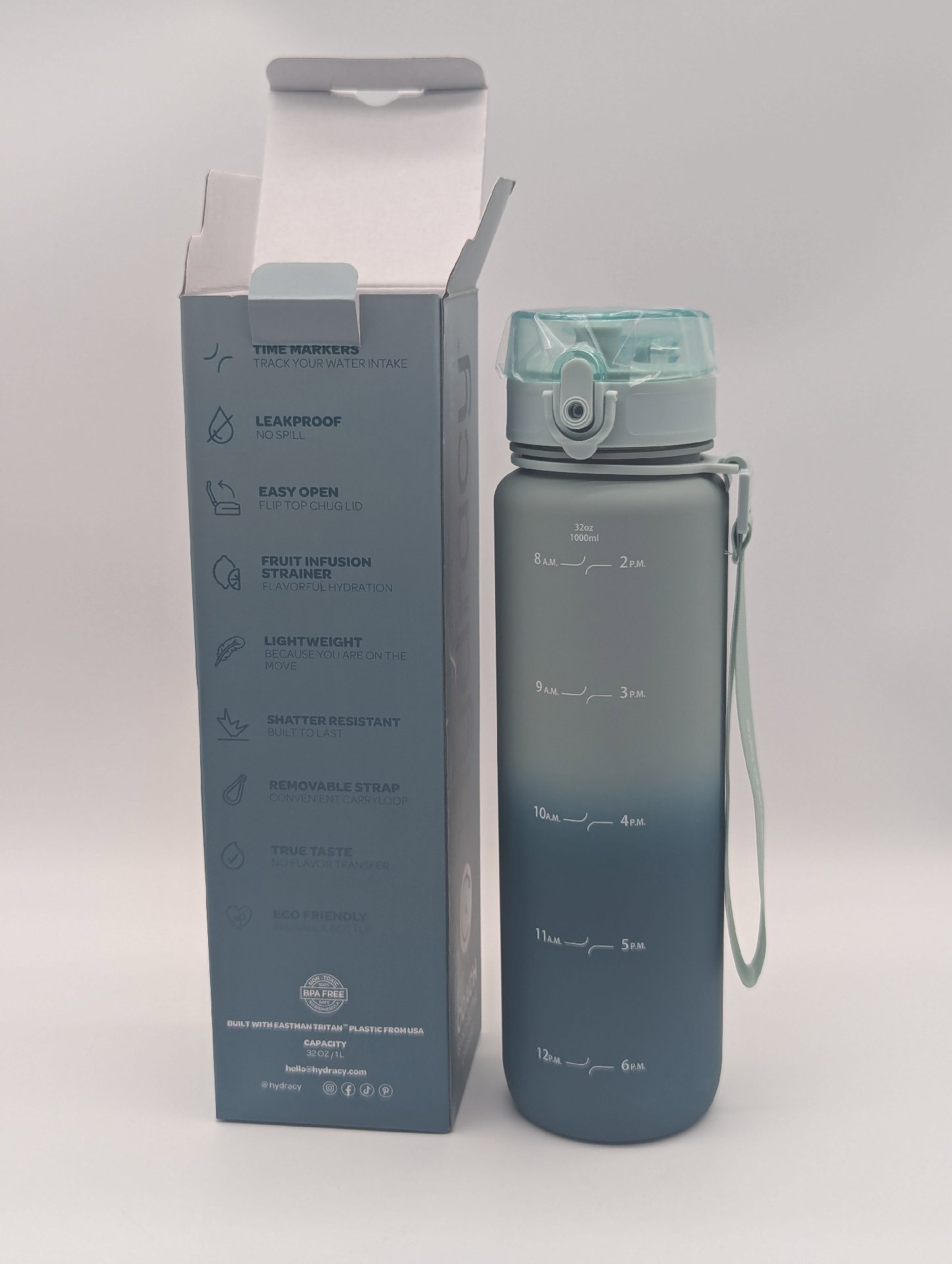 Hydracy Coach Sports Water Bottle with Chug Lid, Hydracy, 1000ml, New condition — preloved on SilentSale®