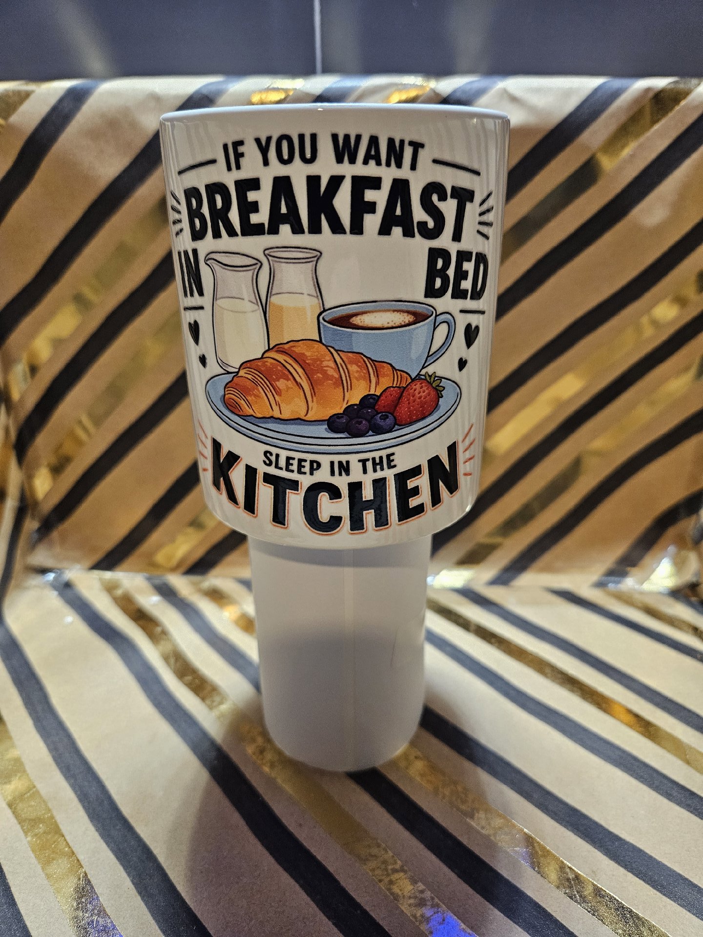 Novelty Breakfast In Bed Kitchen Mug, Unbranded, One Size, New condition — preloved on SilentSale®
