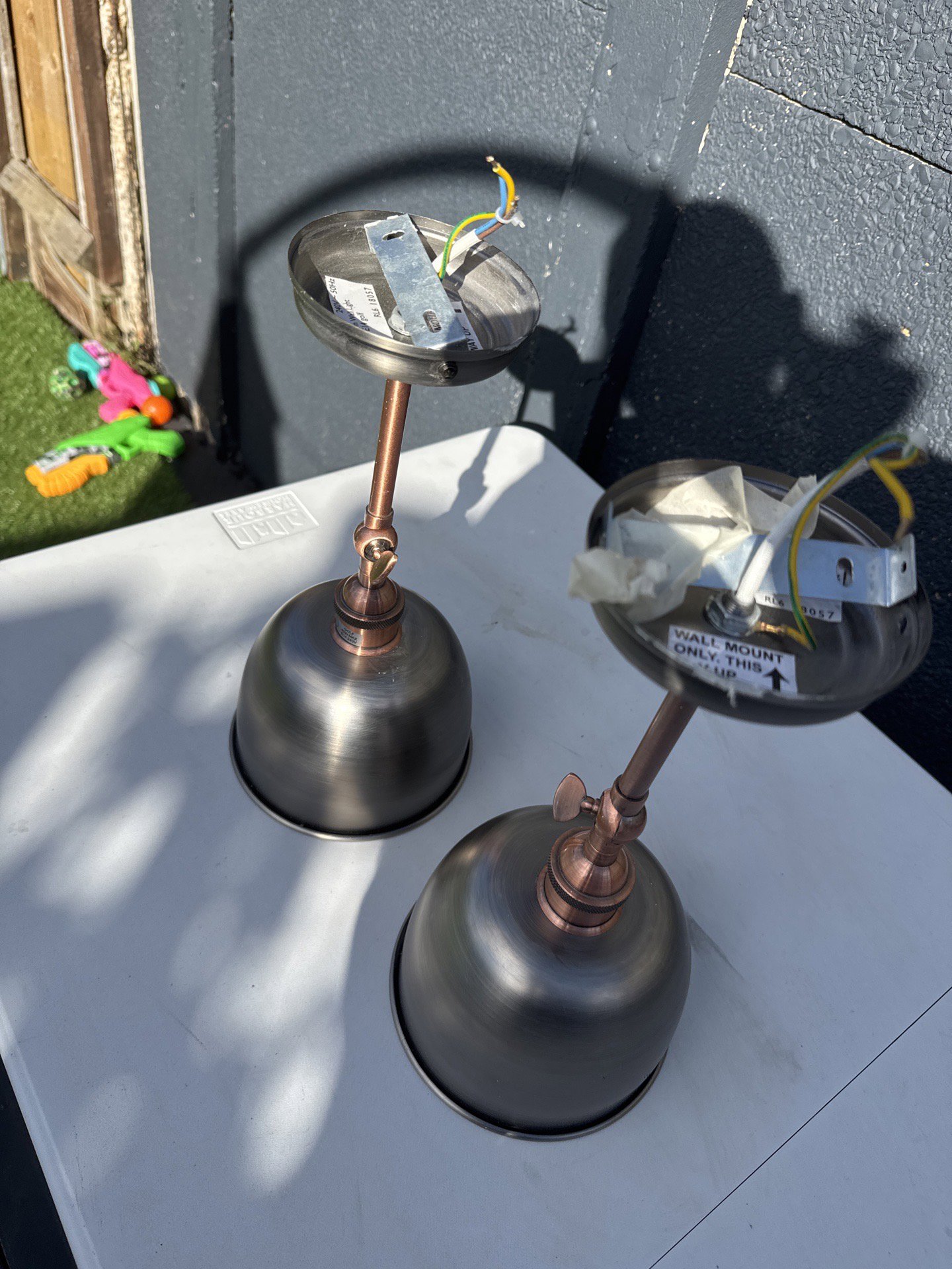 Pair of Copper and Black Wall Light Fixtures, BALDWIN, One Size, Good condition — preloved on SilentSale®