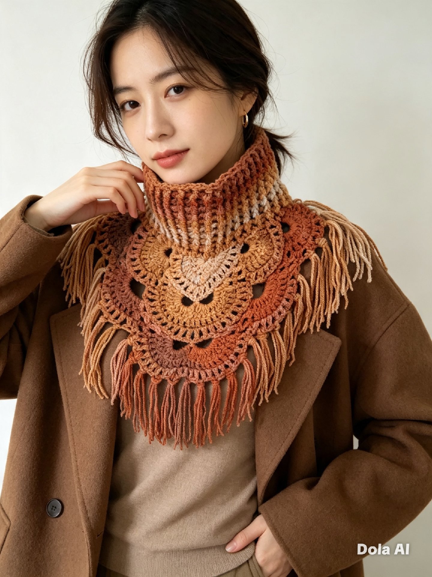 Hand crocheted neck warmer , Handmade, One Size, New condition — preloved on SilentSale®