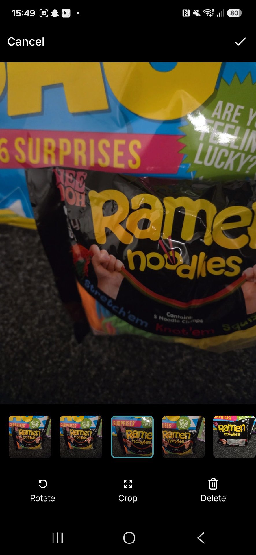 Schylling Ramen Noodles Stretchy Toy Pack, Schylling, 3 years, New condition — preloved on SilentSale®
