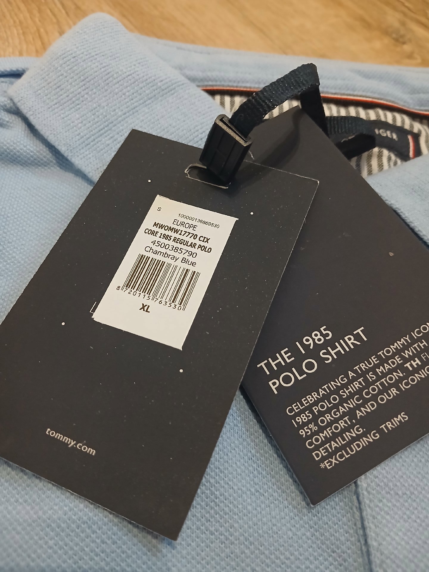Tommy hilfiger Polo shirt , Sky blue , Size XL , Tommy Hilfiger, XL, New condition — preloved on SilentSale®