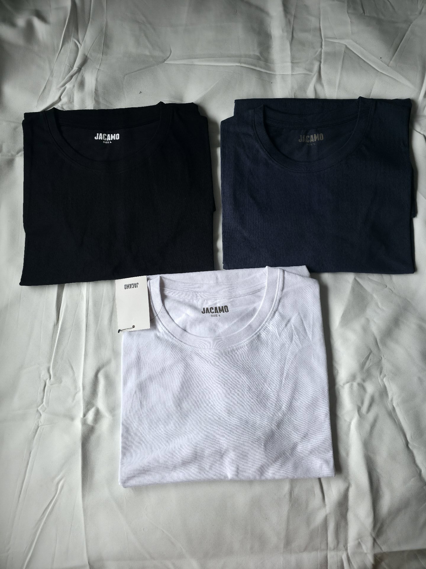 Jacamo Men's Crew Neck T-Shirts Pack of 3 – Size L, Jacamo, L, New condition — preloved on SilentSale®