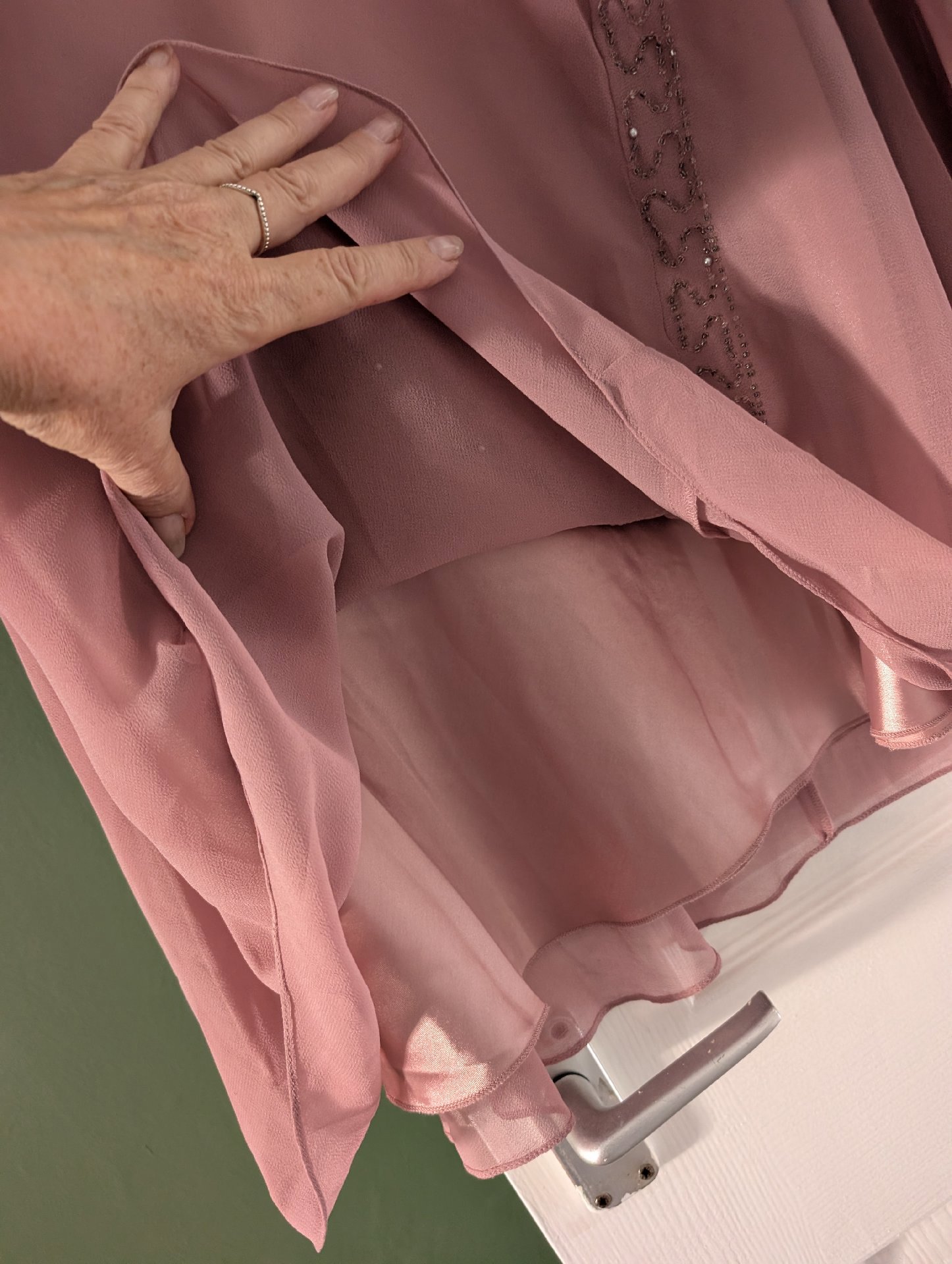 Berkertex Pink Beaded Evening Skirt and Top Set, Berkertex, 18, Excellent condition — preloved on SilentSale®