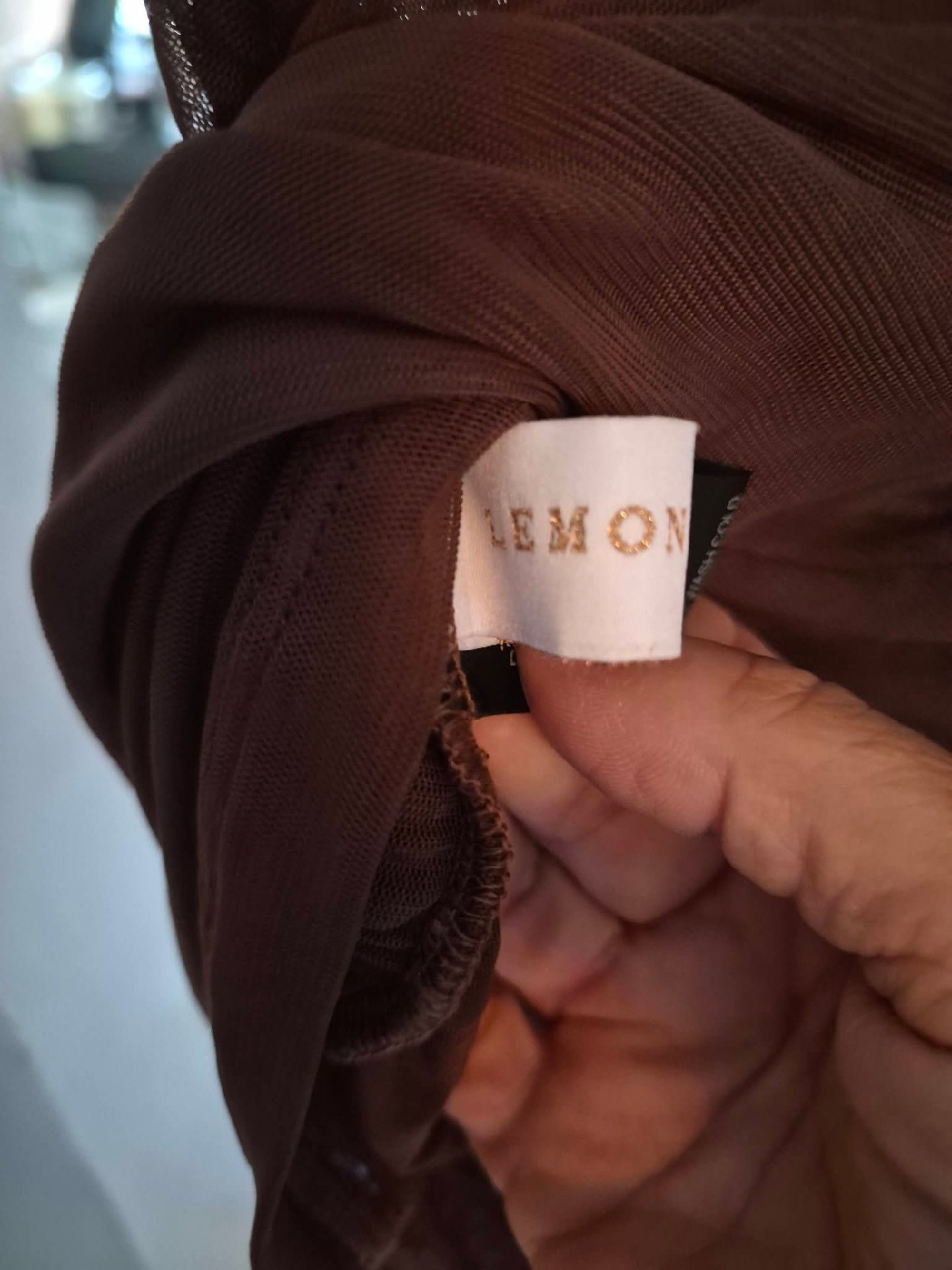 Lunar lemon Brown Sleeveless Cowl Neck Dress, Lunar, S, New condition — preloved on SilentSale®
