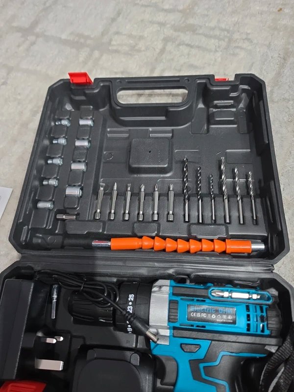 Cordless Electric Drill Set 21V with Accessories, Unbranded, Small, New condition — preloved on SilentSale®