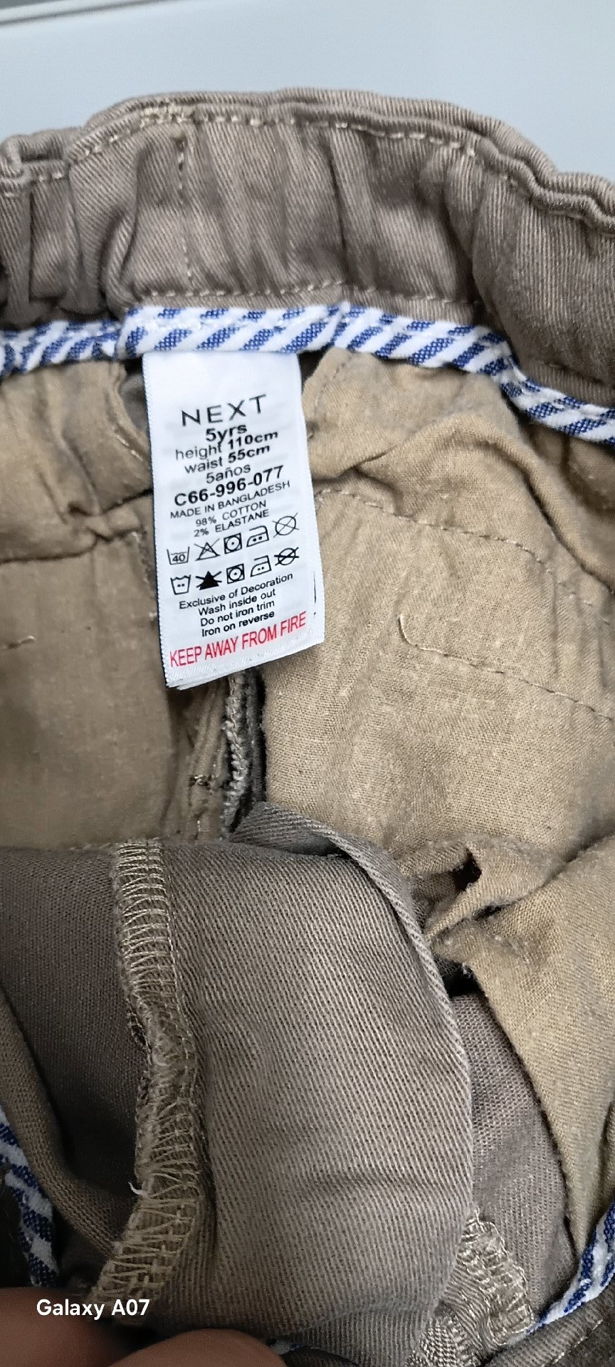 Next Beige Trousers 5 Years – Waist 55cm, Next, 5 years, Good condition — preloved on SilentSale®