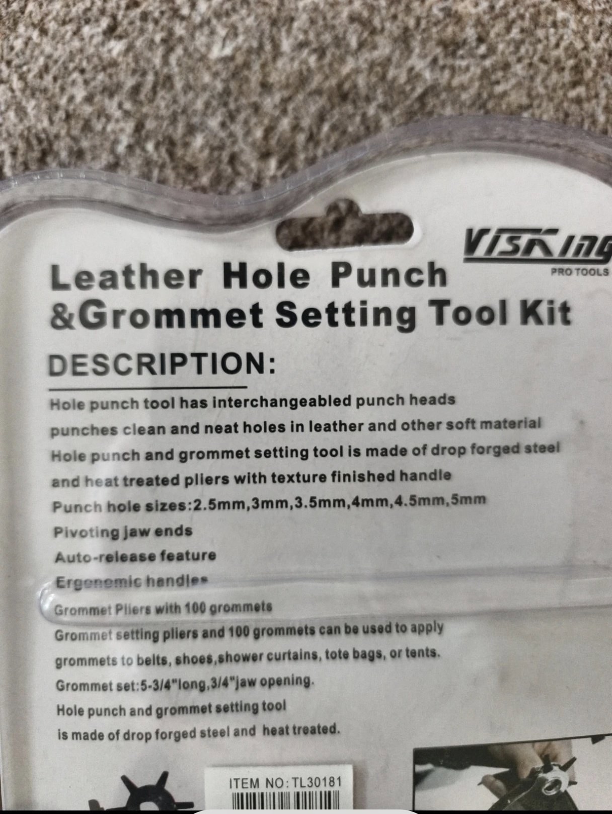 Visking Leather Hole Punch & Grommet Setting Tool Kit, Visking, Small, New condition — preloved on SilentSale®