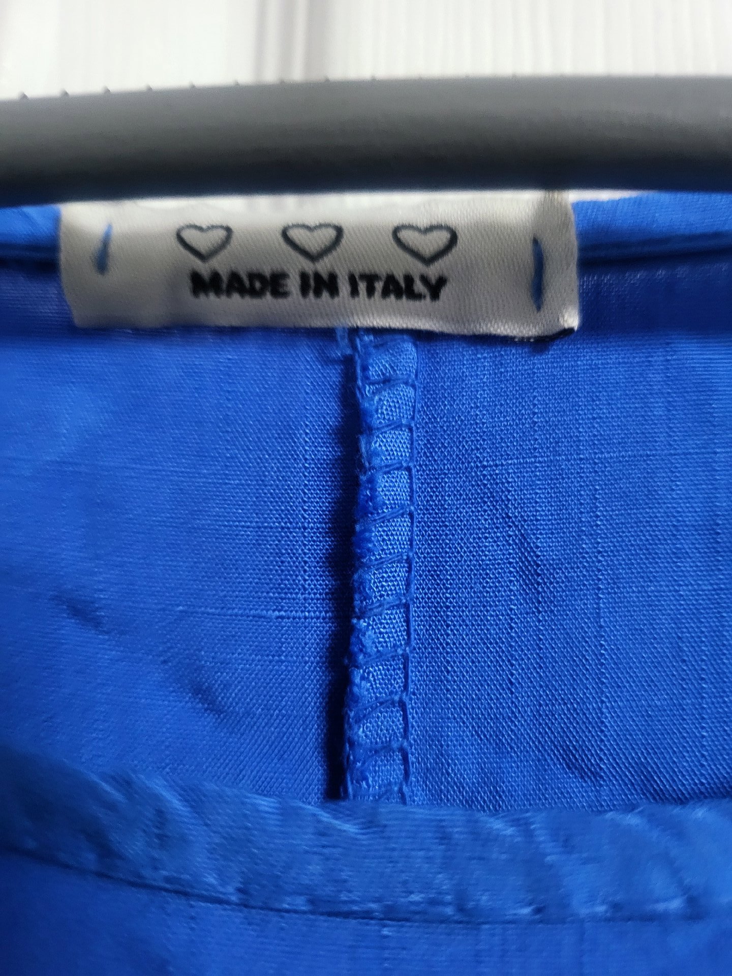 Blue Loose Fit Midi Dress, made in Italy, L, Like New condition — preloved on SilentSale®