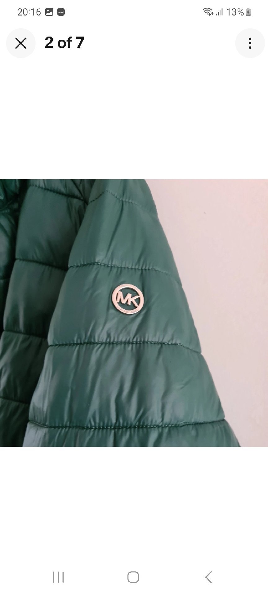 Michael kors green coat 2xl great condition slight mark on arm see pic, Michael Kors, XXXL, Good condition — preloved on SilentSale®