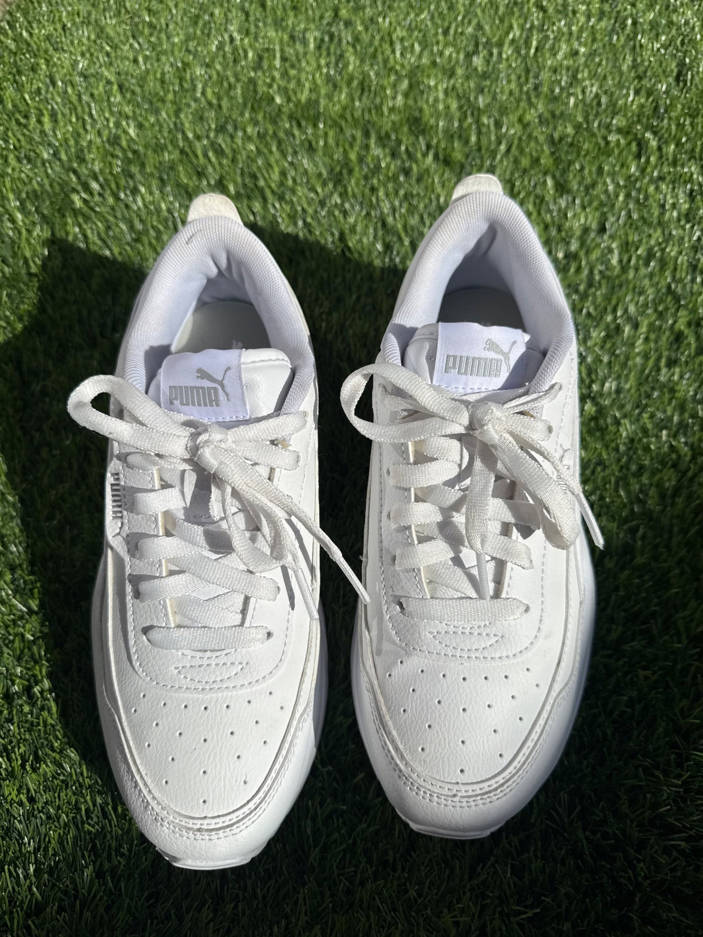 Puma White Trainers UK4, Puma, 4, Excellent condition — preloved on SilentSale®