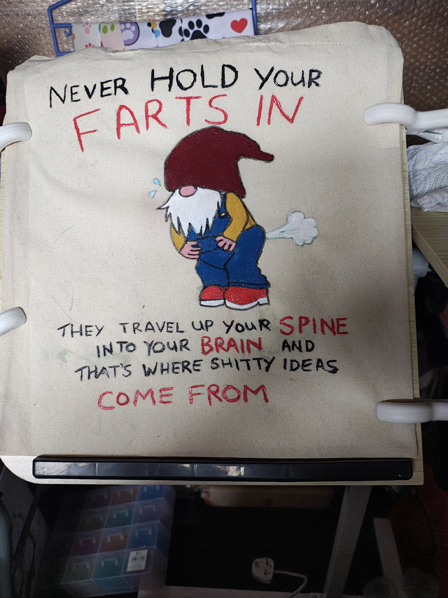 Hand painted tote bags , Unbranded, Tote, Excellent condition — preloved on SilentSale®