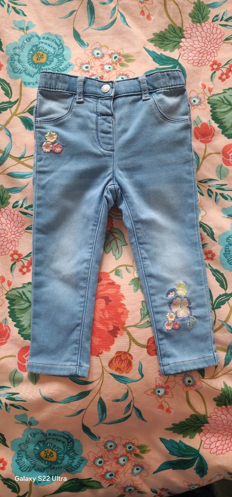 Girls jeans, Nutmeg, 9-12 months / 74 cm, Excellent condition — preloved on SilentSale®