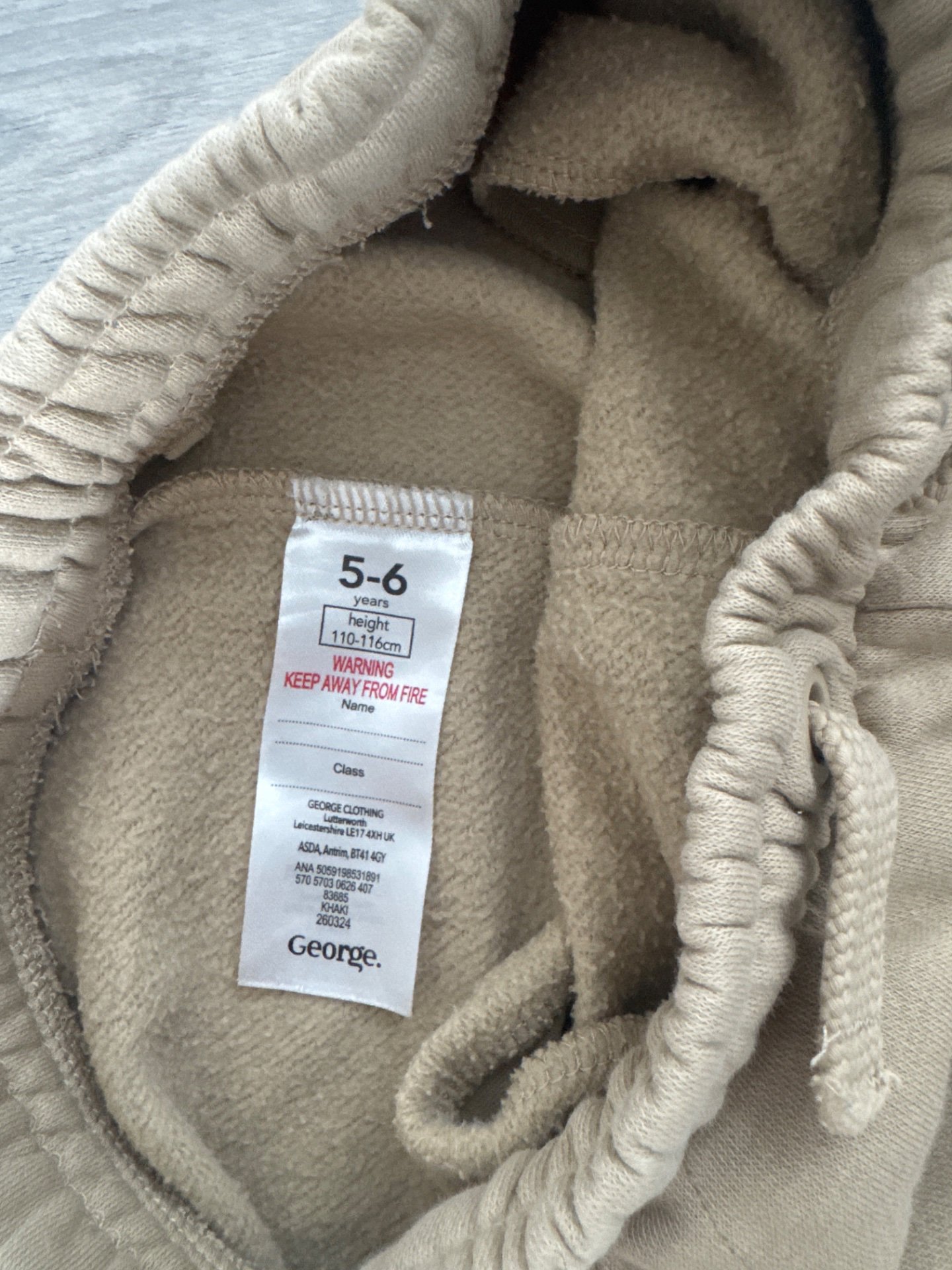 Beige Joggers with Pockets – Size 7-8Y, George, 7-8 years, Excellent condition — preloved on SilentSale®