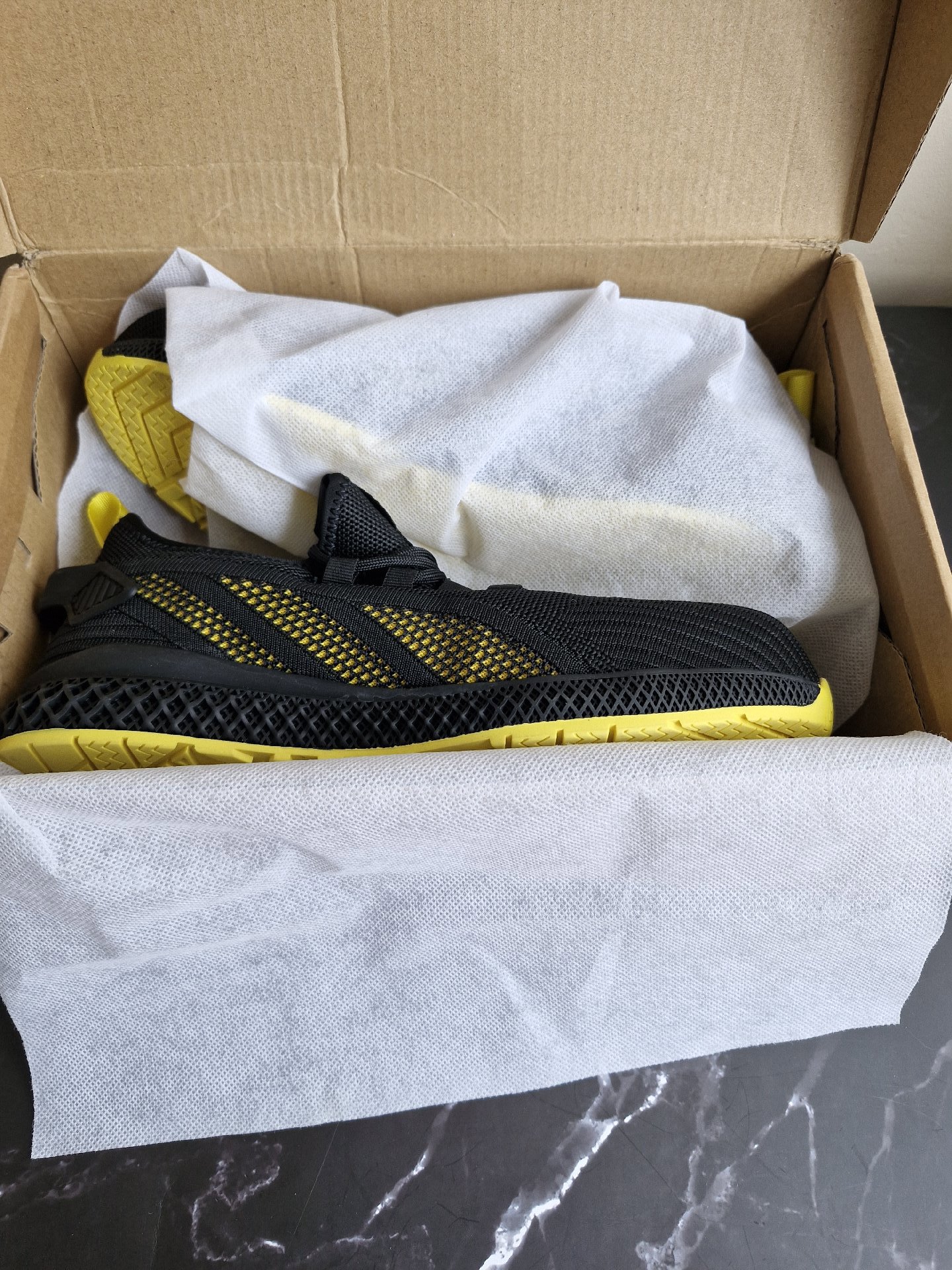 Spiez Black and Yellow Trainerssafety boots with steel toe cap  – UK 5.5, Spiez, 5.5, New condition — preloved on SilentSale®