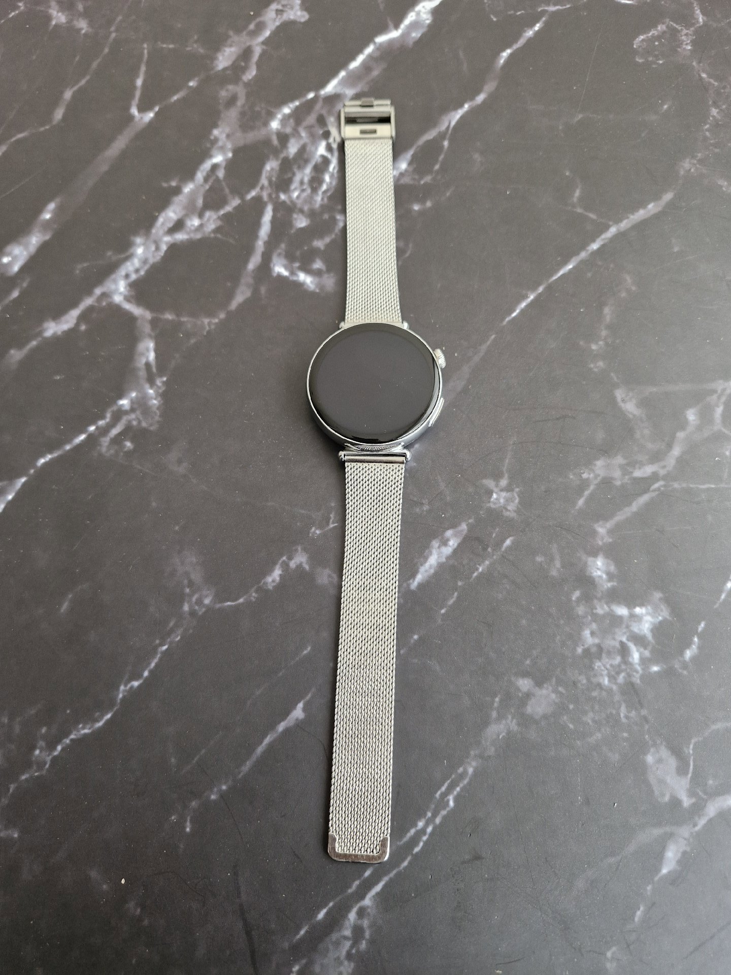 Smart Watch Silver Mesh Strap, Marsyu, One Size, New condition — preloved on SilentSale®