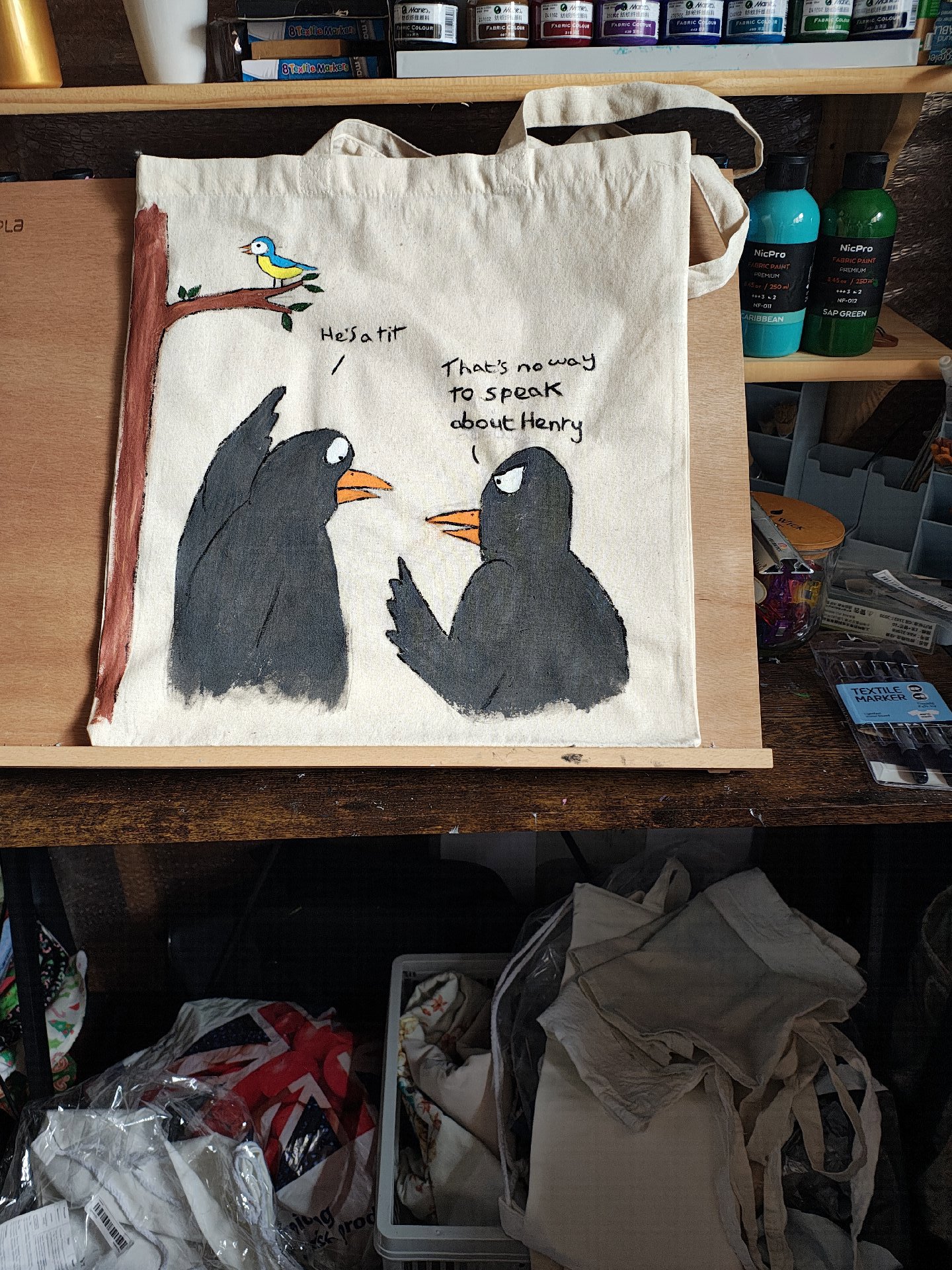 Hand painted tote bags, Unbranded, One Size, New condition — preloved on SilentSale®