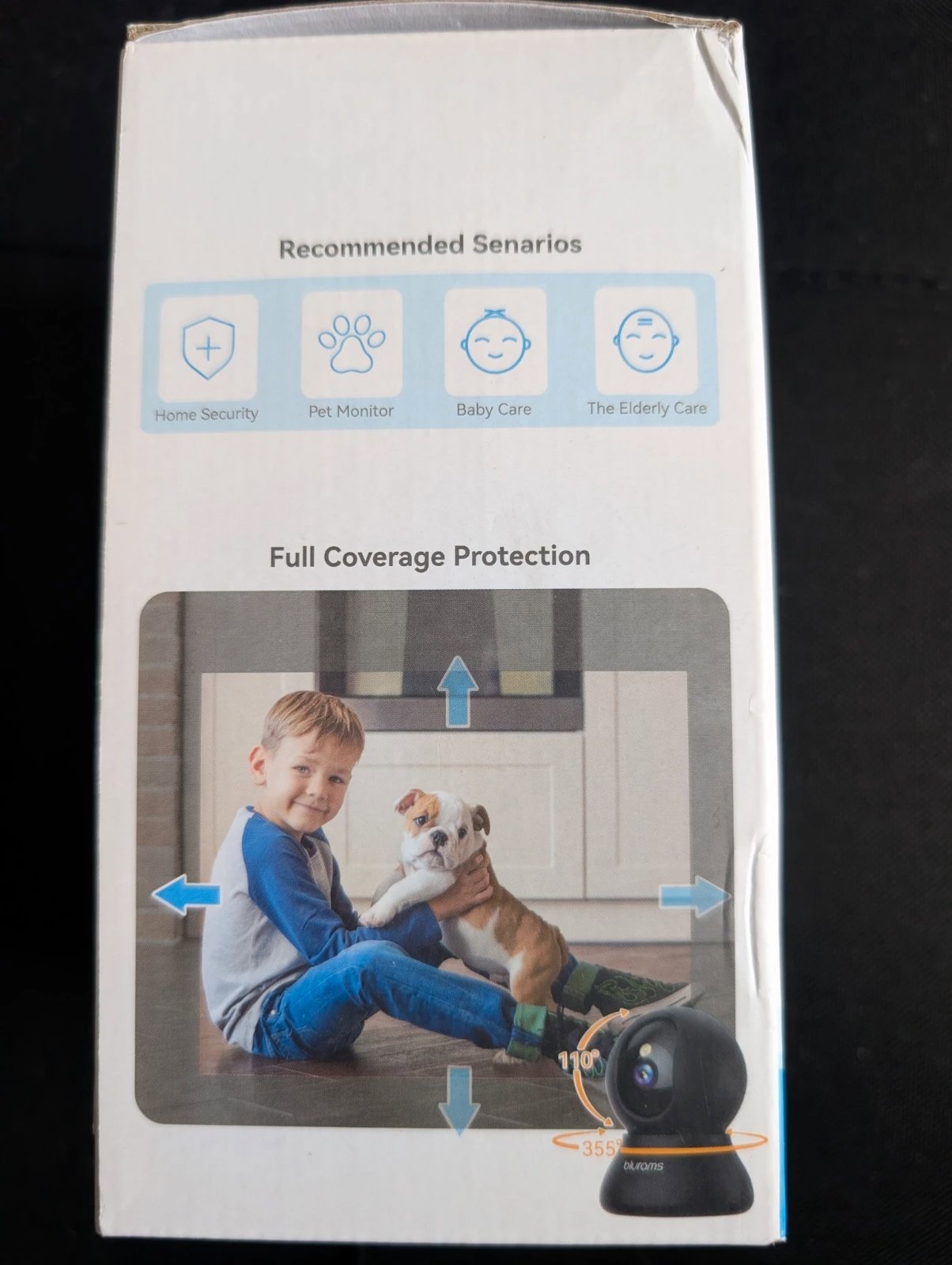 Blurams 2k pet camera 360° indoor dog camera wi-fi home Security black, blurams, One Size, New condition — preloved on SilentSale®