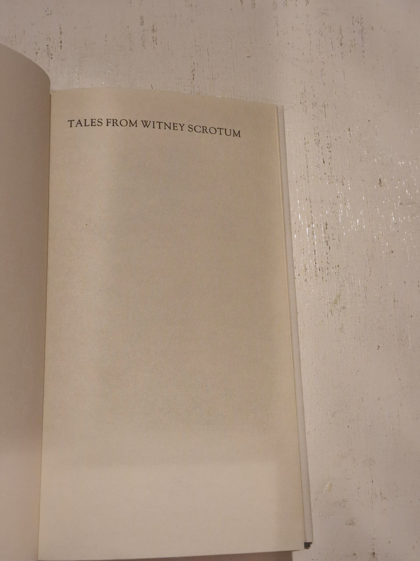 Tales From Witney Scrotum Book, Unbranded, Hardback, New condition — preloved on SilentSale®