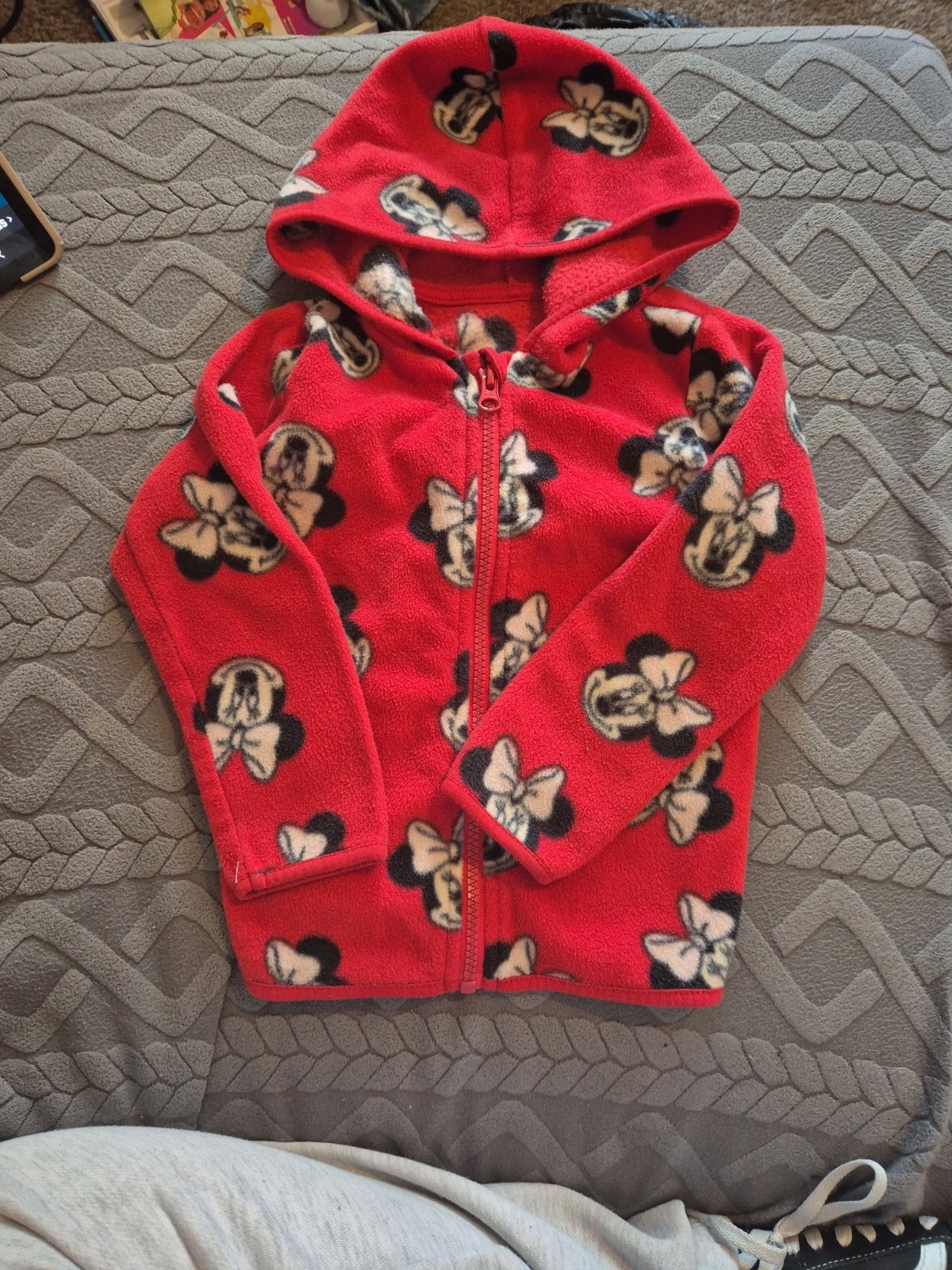 mMinnie mouse fleece jacket, Disney at George, 24-36 months / 92 cm, Good condition — preloved on SilentSale®