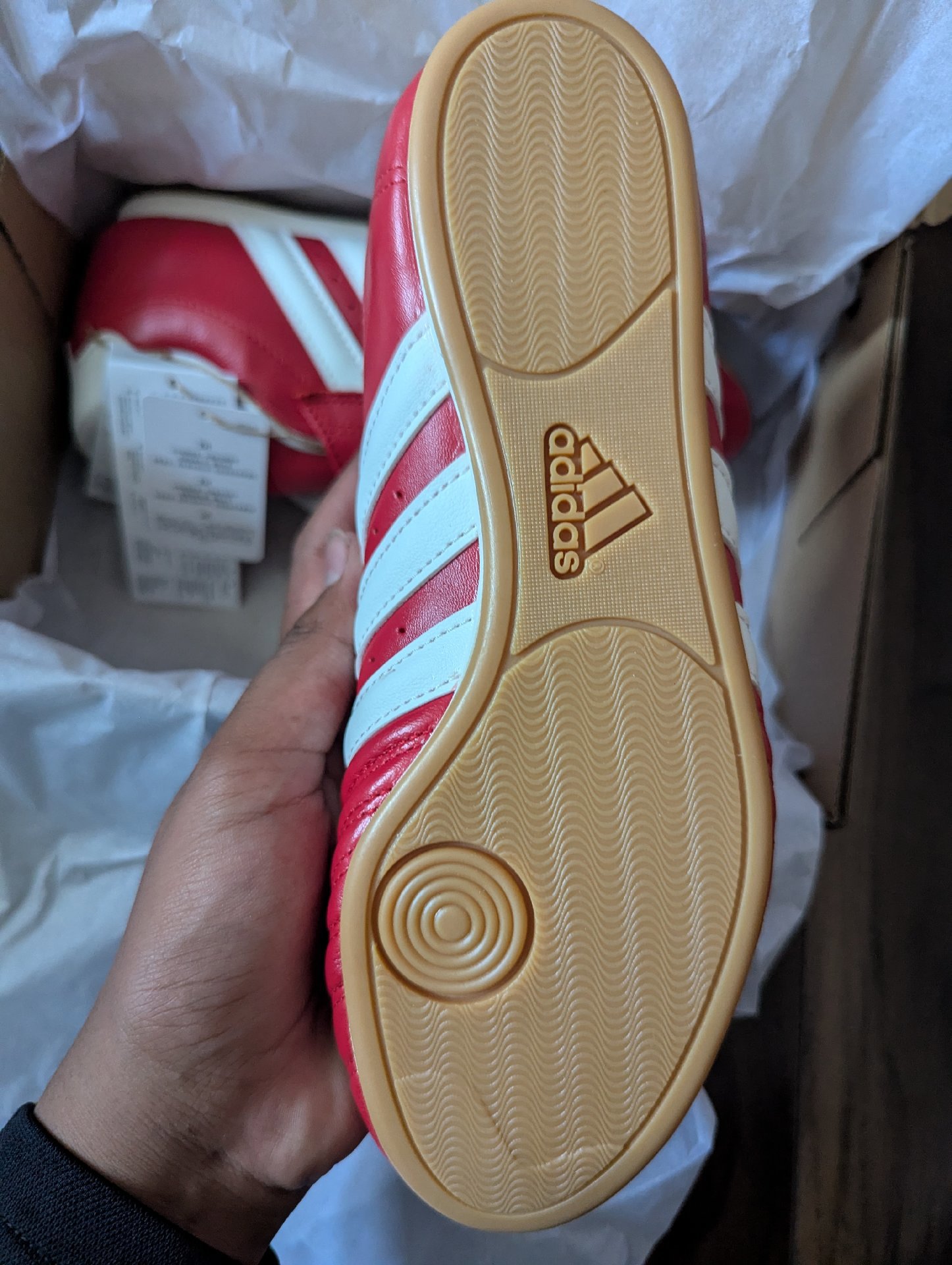 Adidas Red taekwondo Classic Trainers – UK 4.5, Adidas, 4.5, New condition — preloved on SilentSale®