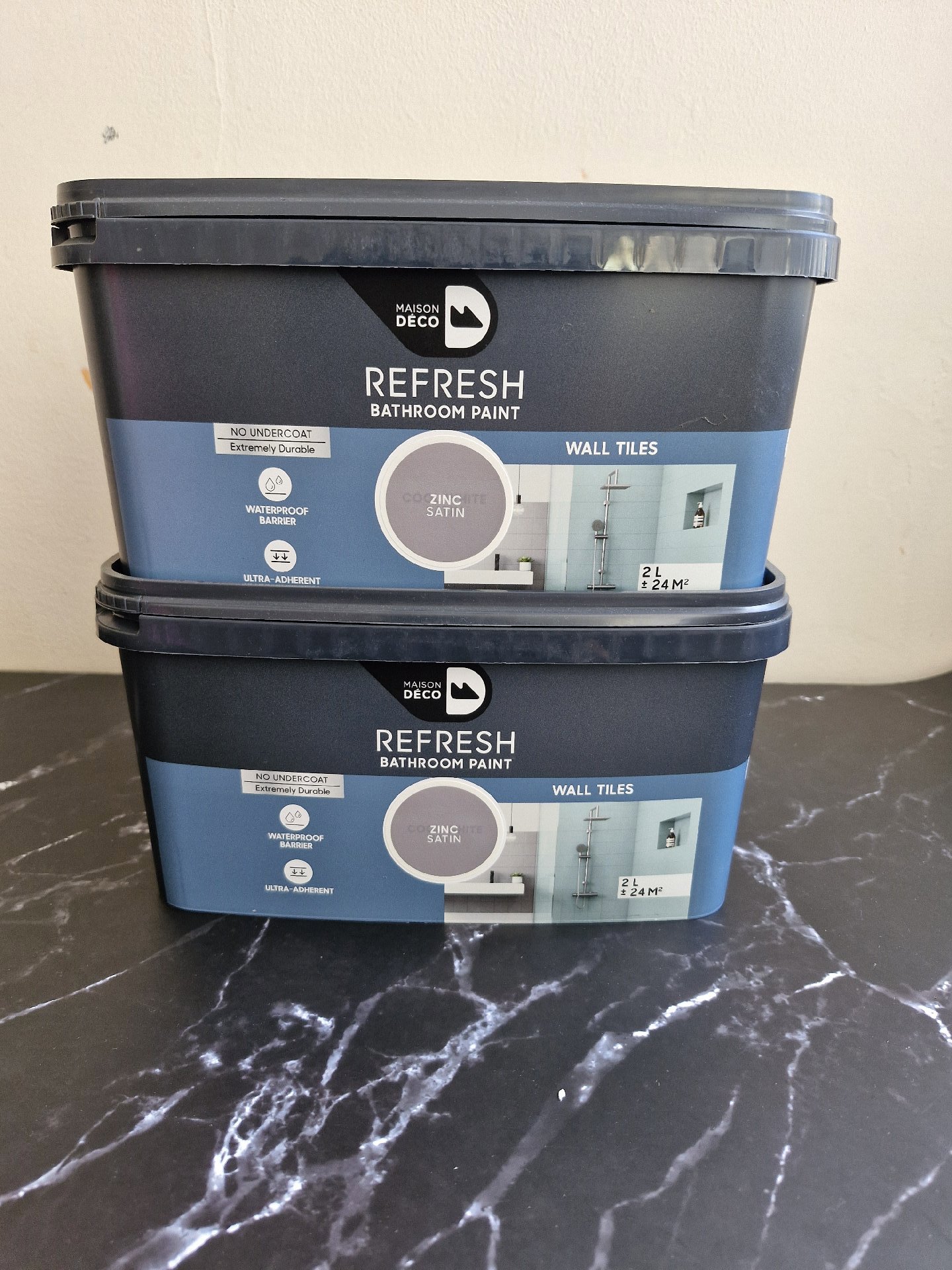 Maison Deco Refresh Zinc Satin Bathroom Paint 2L, Maison Deco, One Size, Excellent condition — preloved on SilentSale®