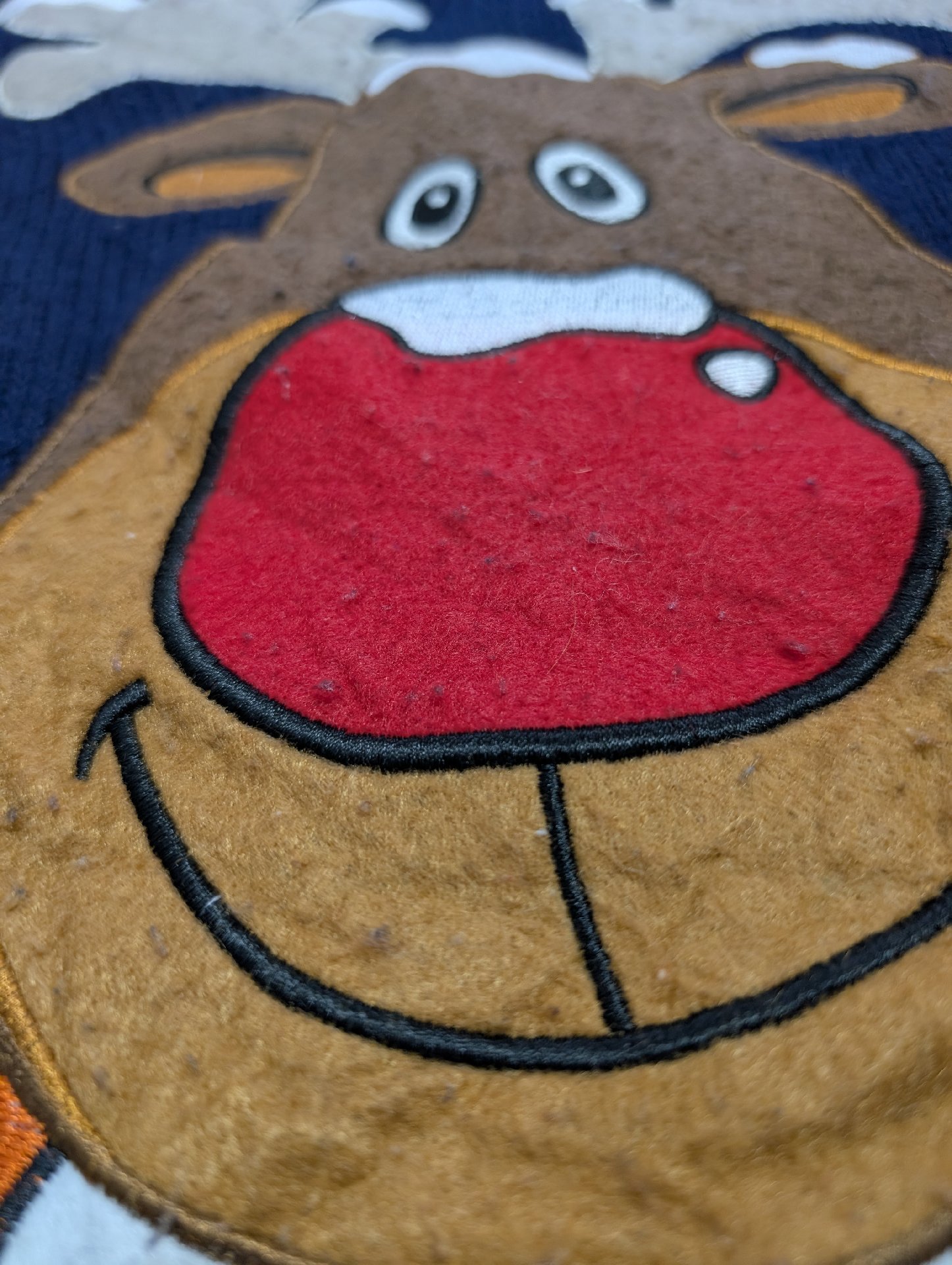 Funky Christmas Jumpers Navy Reindeer Christmas Jumper – XS, Funky Christmas Jumpers, XS, Good condition — preloved on SilentSale®