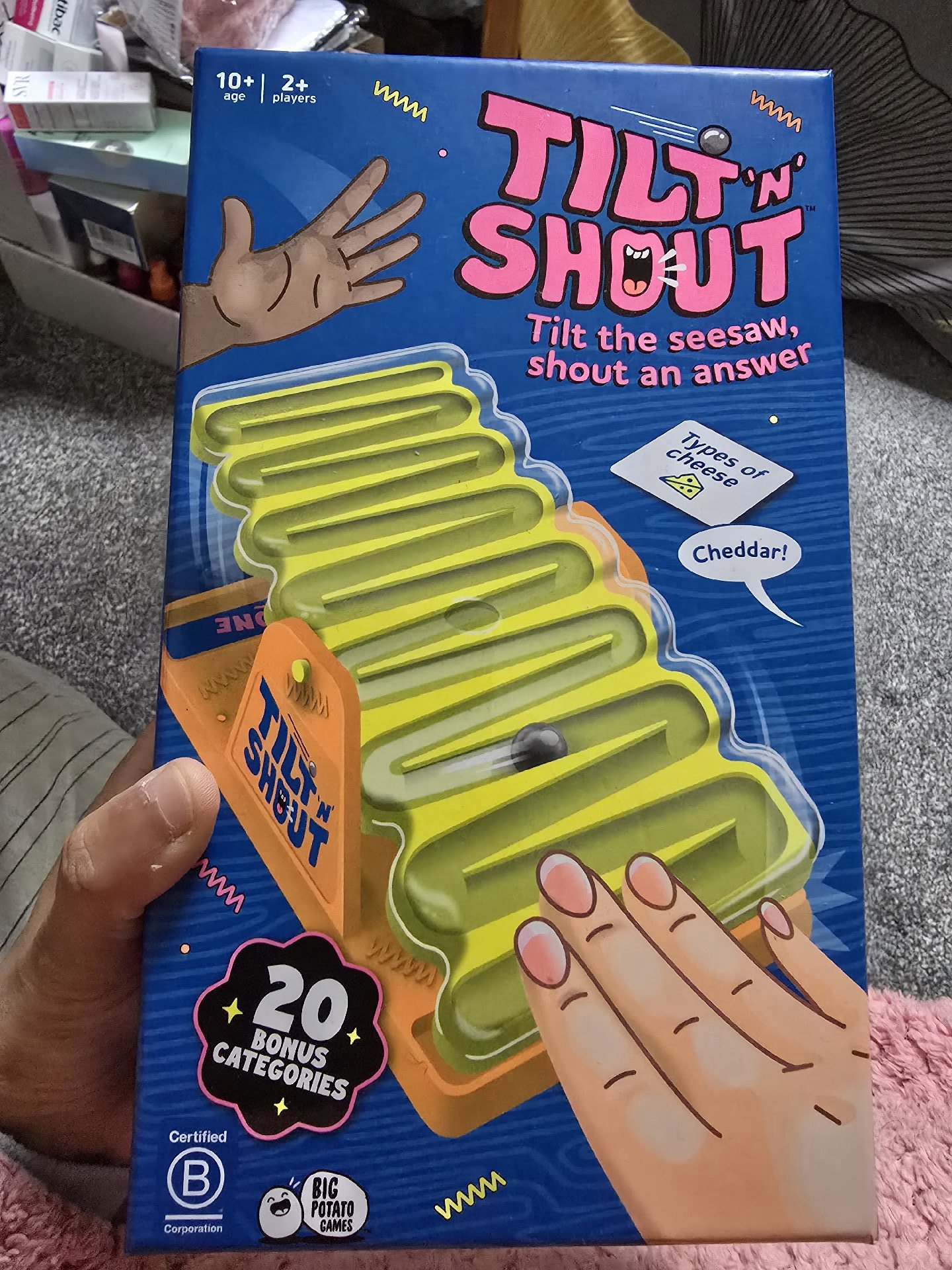 Tilt 'N' Shout Board Game by Big Potato Games, Big Potato Games, One Size, New condition — preloved on SilentSale®