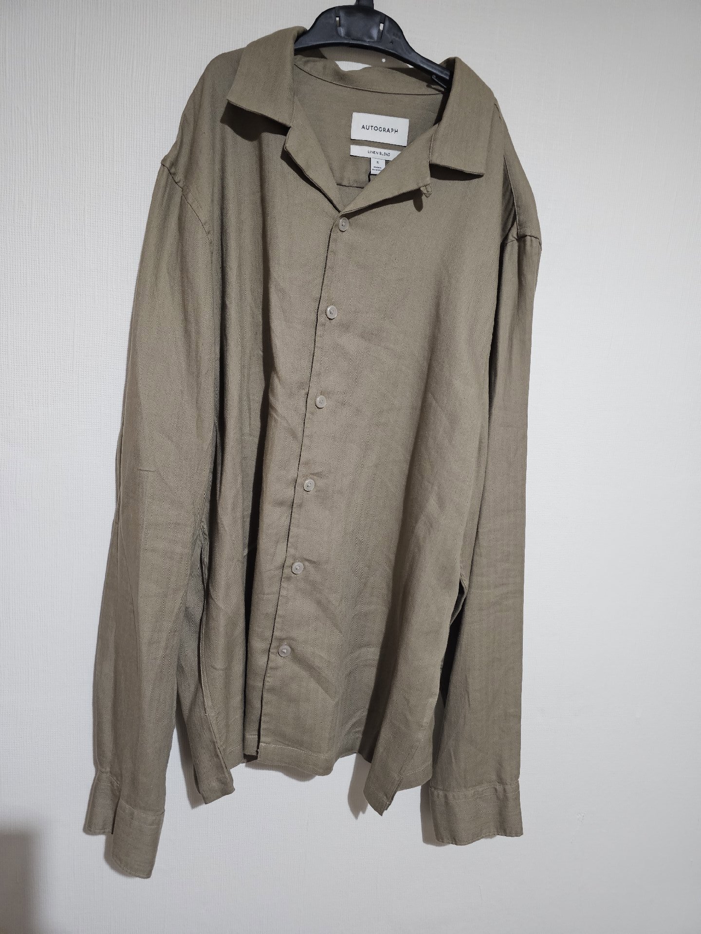  Linen Blend Shirt Beige Size S, Unbranded, S, New condition — preloved on SilentSale®