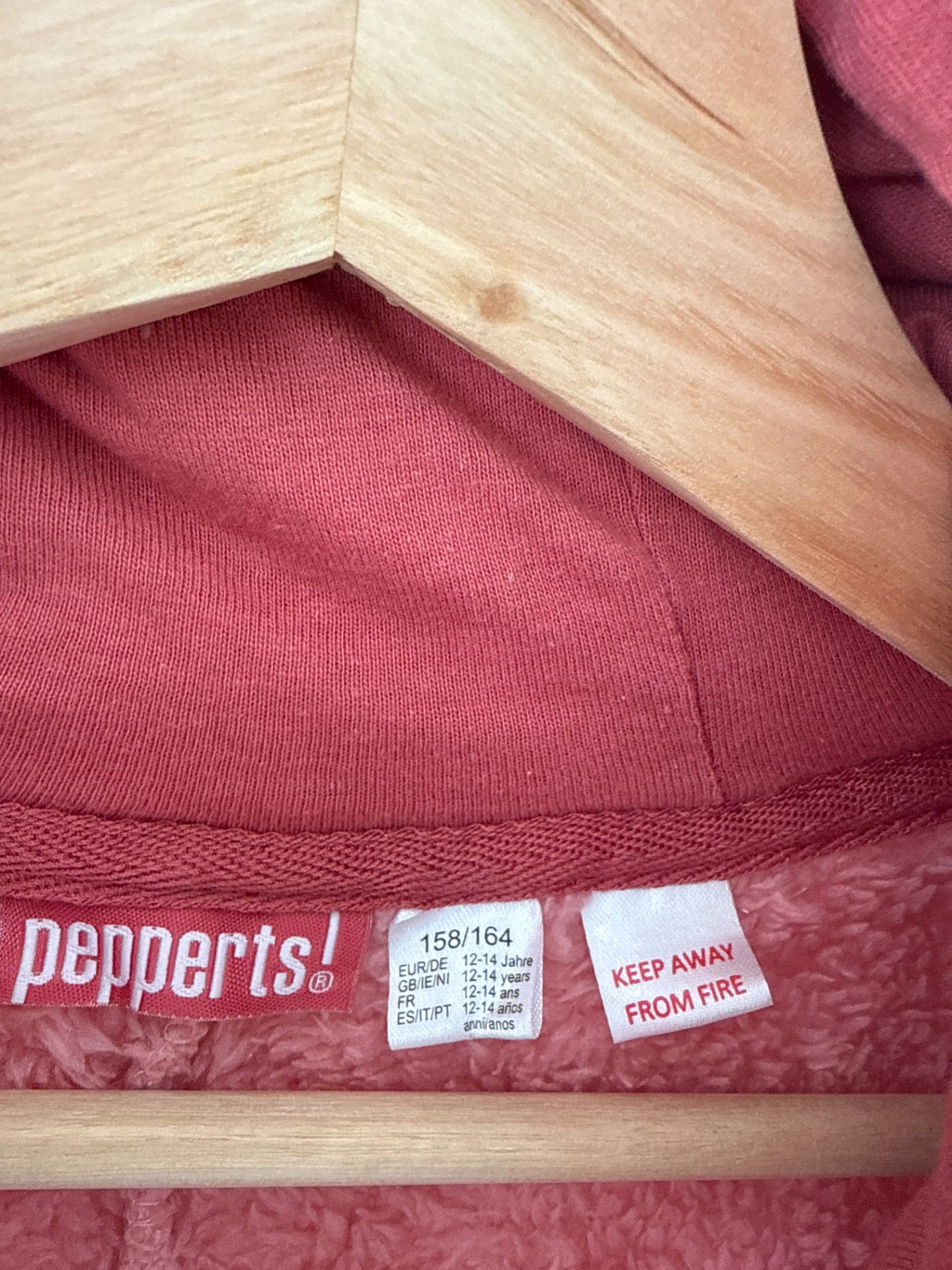 Onesie! pink Fleece Size 158/164, Pepperts!, 14 years, Excellent condition — preloved on SilentSale®