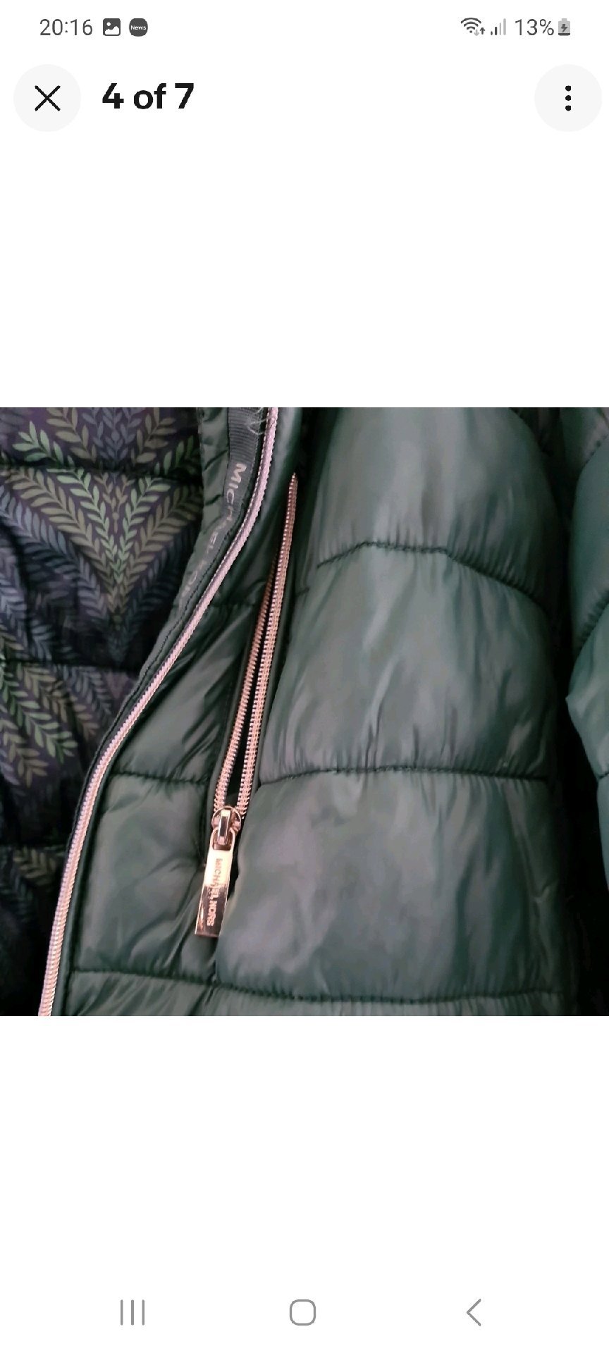 Michael kors green coat 2xl great condition slight mark on arm see pic, Michael Kors, XXXL, Good condition — preloved on SilentSale®