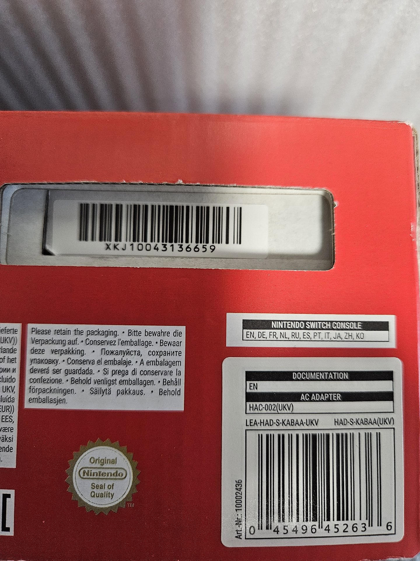 Nintendo Switch Console Neon Blue and Red Joy-Con, Nintendo, 256GB, New condition — preloved on SilentSale®