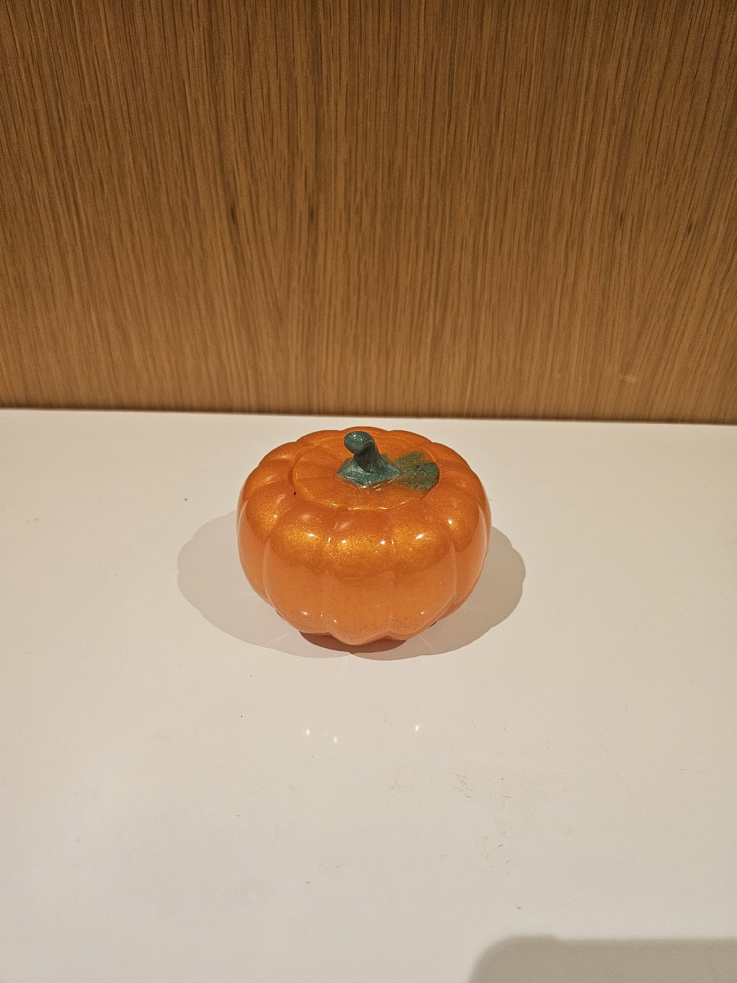 Orange Plastic Pumpkin Storage Container, resin, Large, New condition — preloved on SilentSale®
