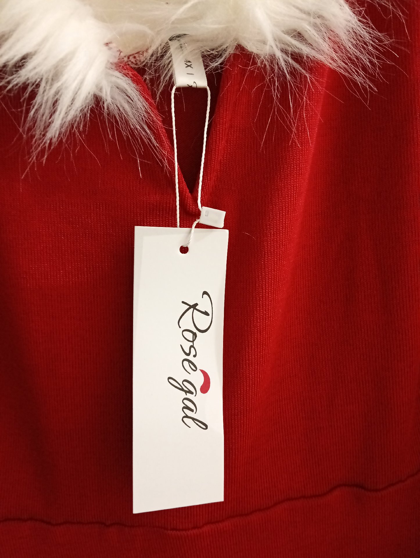 Rosegal Red Faux Fur Trim Christmas Dress – Size 26, Rosegal, 26, New condition — preloved on SilentSale®