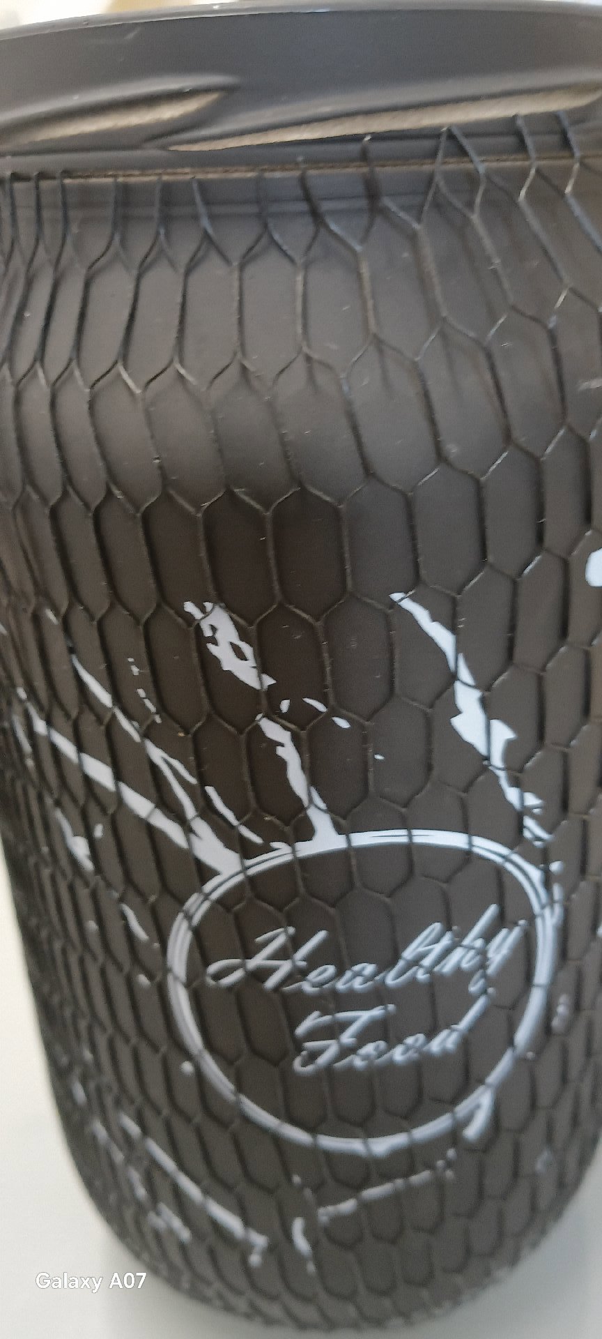 Healthy Food Black Ceramic Kitchen Storage Jar, Qlux Ideas, One Size, Excellent condition — preloved on SilentSale®