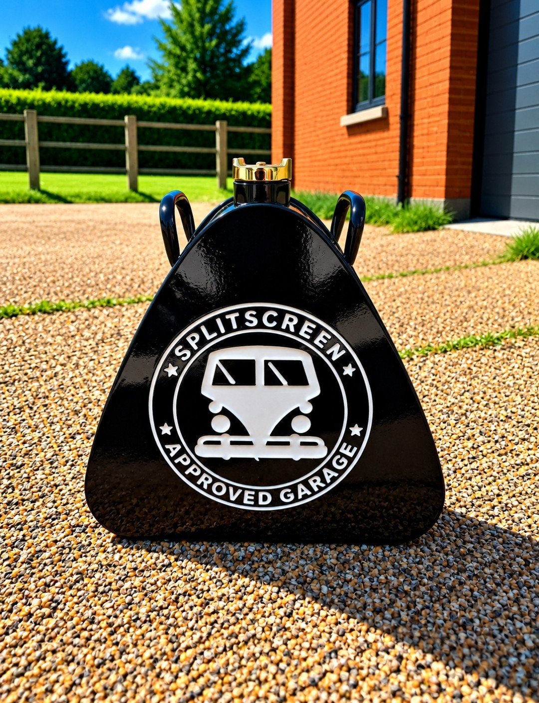 VW Spilt Screen Metal Black/White Petrol Can , Volkswagen, Medium, New condition — preloved on SilentSale®