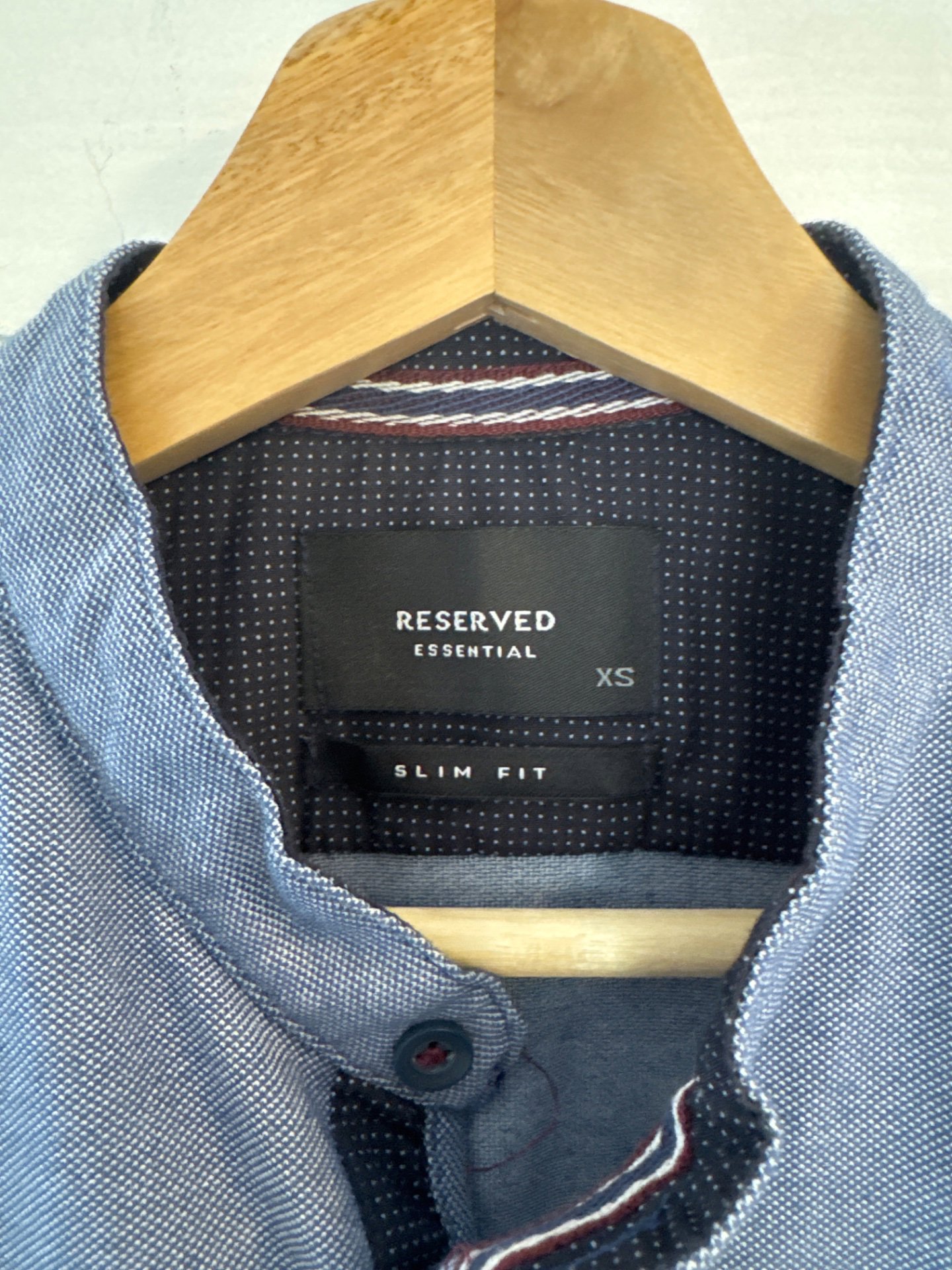 Men's Blue Short Sleeve Button-Up Shirt, Reserved, XS, Excellent condition — preloved on SilentSale®