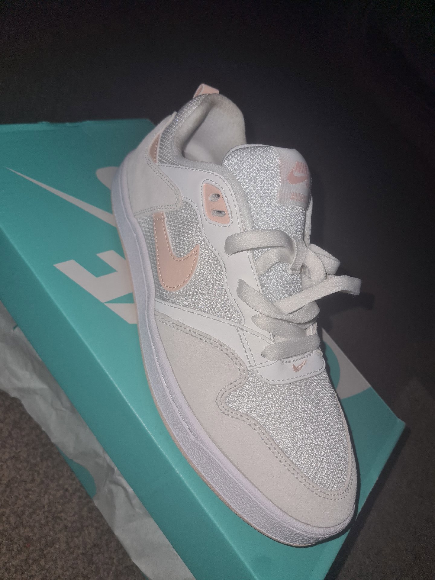 Nike SB Alleyoop Summit White Washed Coral Trainers – UK 6Y, Nike, UK 6Y, Excellent condition — preloved on SilentSale®