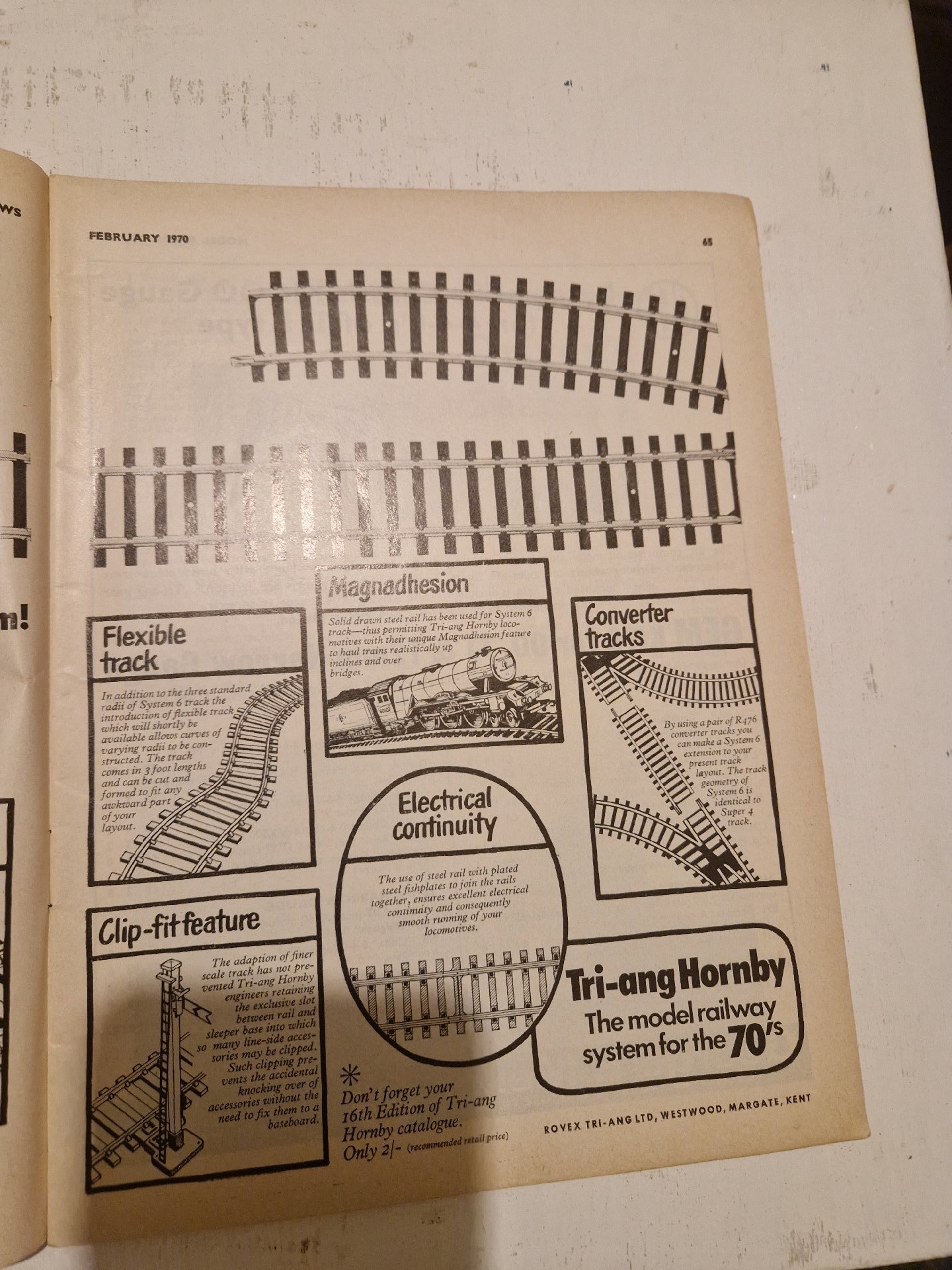 February 1970 issue of 'Model Railway News' hobby magazine, Ian Allan, Paperback, Excellent condition — preloved on SilentSale®