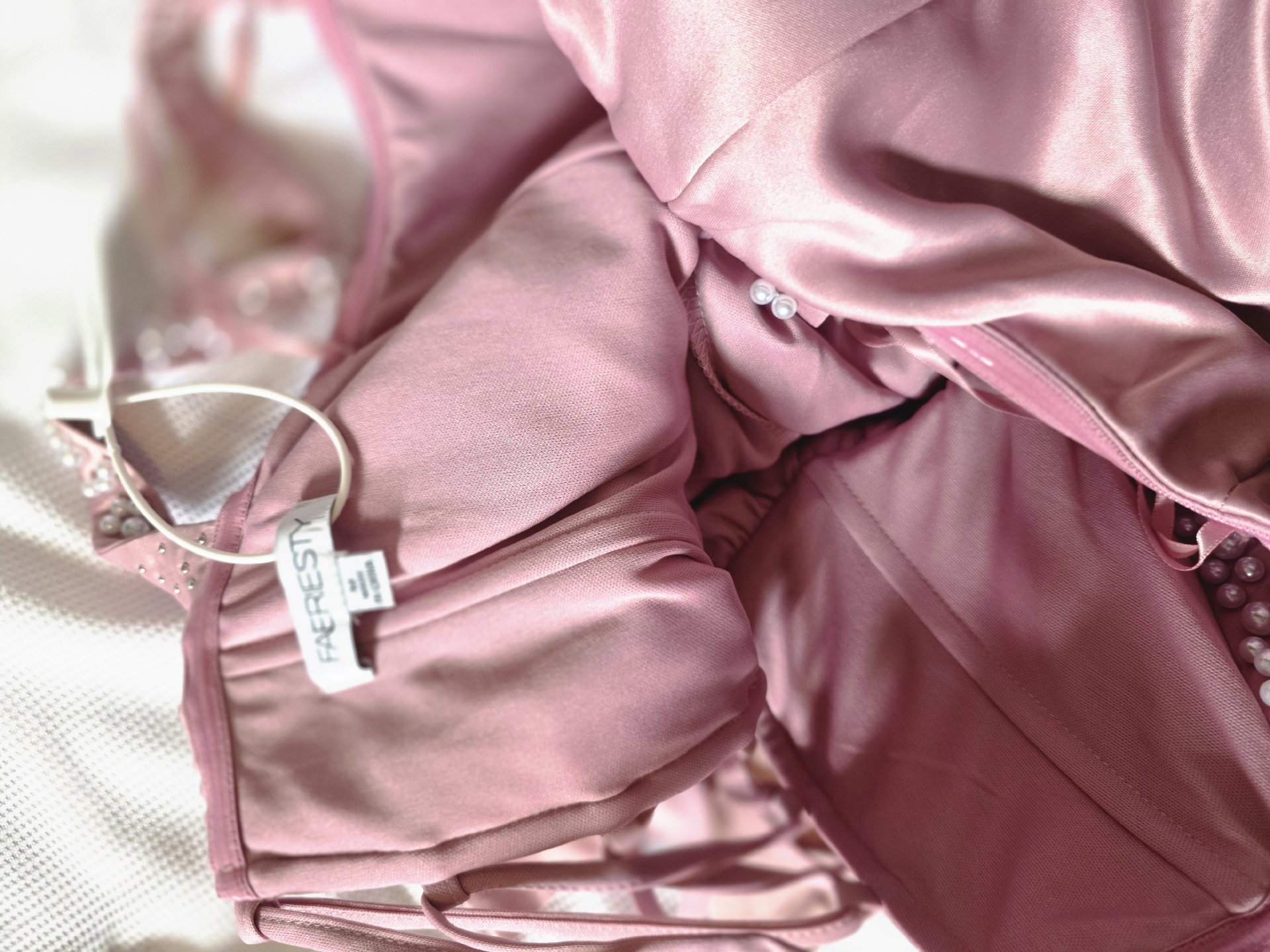 Faeriesty Elegant Women's Light Rose Formal Dress, faeriesty, M, New condition — preloved on SilentSale®