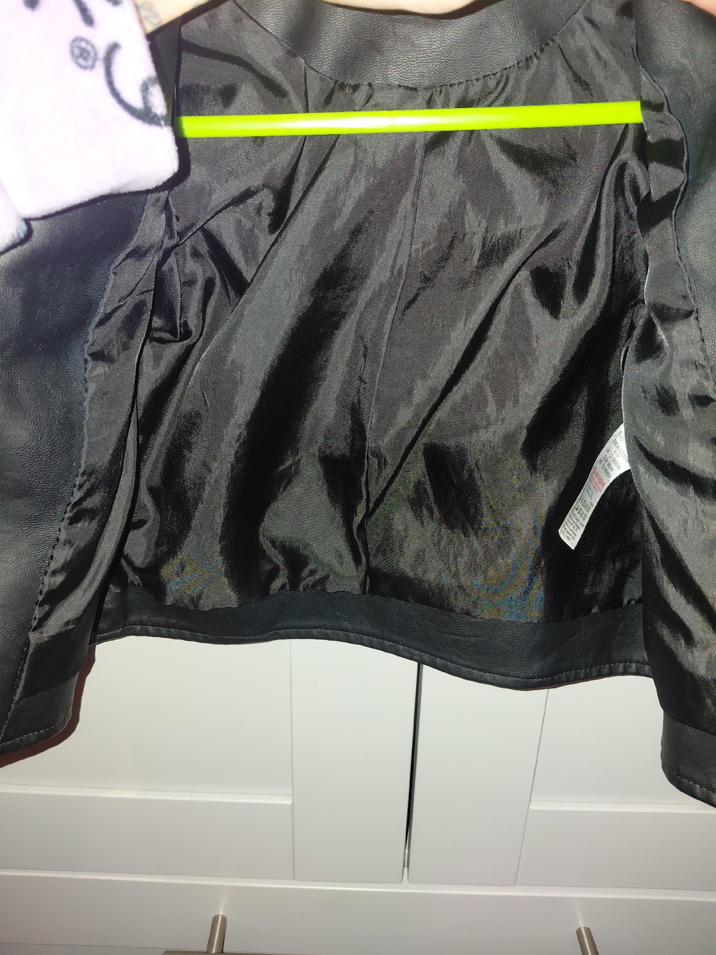 river island Black Faux Leather Biker Jacket, H&M, 12-18 months, Excellent condition — preloved on SilentSale®
