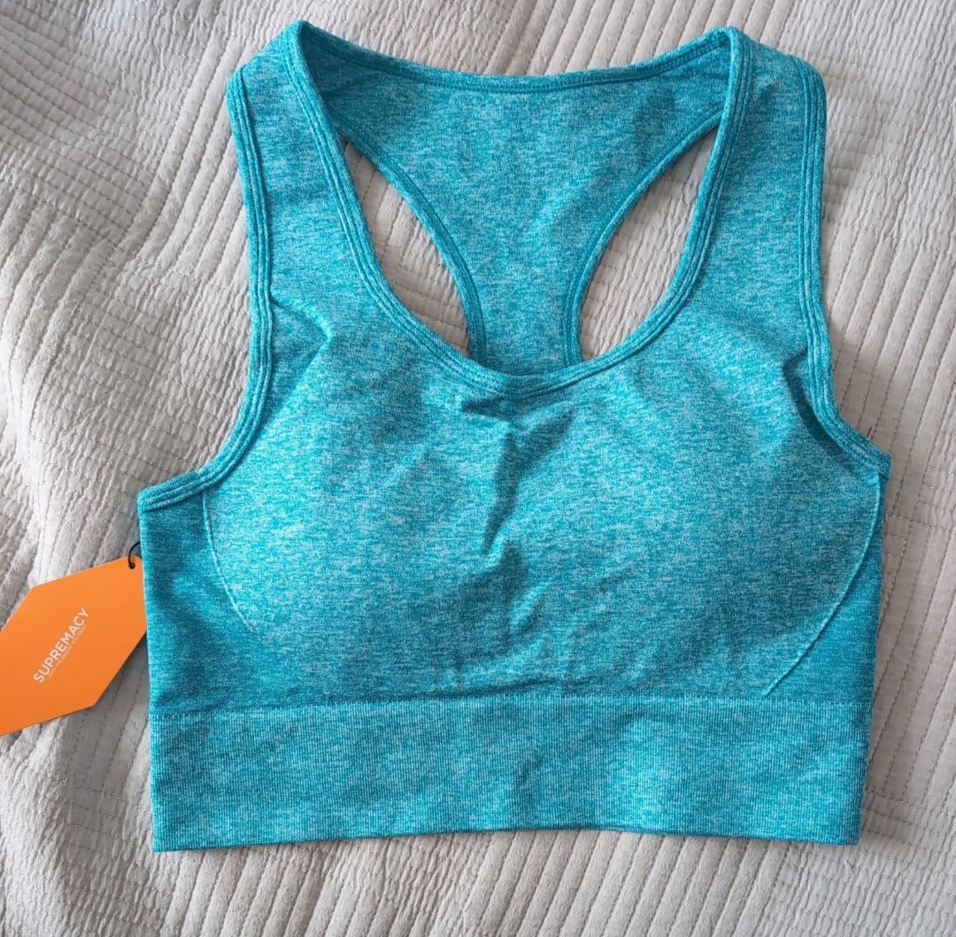 Supremacy Blue Sports Crop Tops and Long Sleeve Top Bundle, Supremacy, XXL, New condition — preloved on SilentSale®