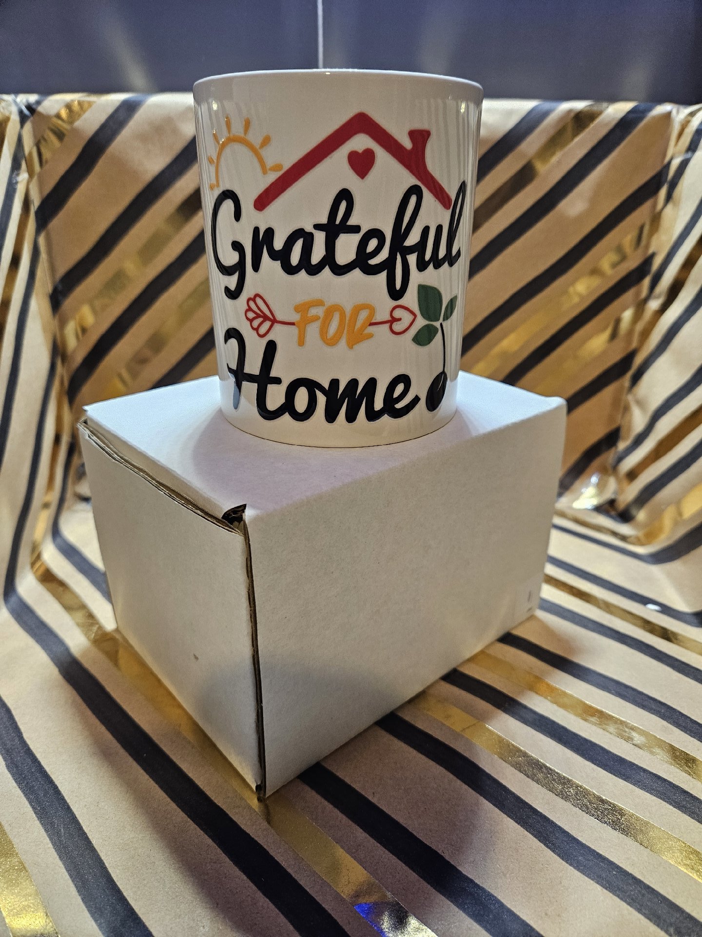 Grateful For Home Ceramic Mug with Box, Unbranded, One Size, New condition — preloved on SilentSale®