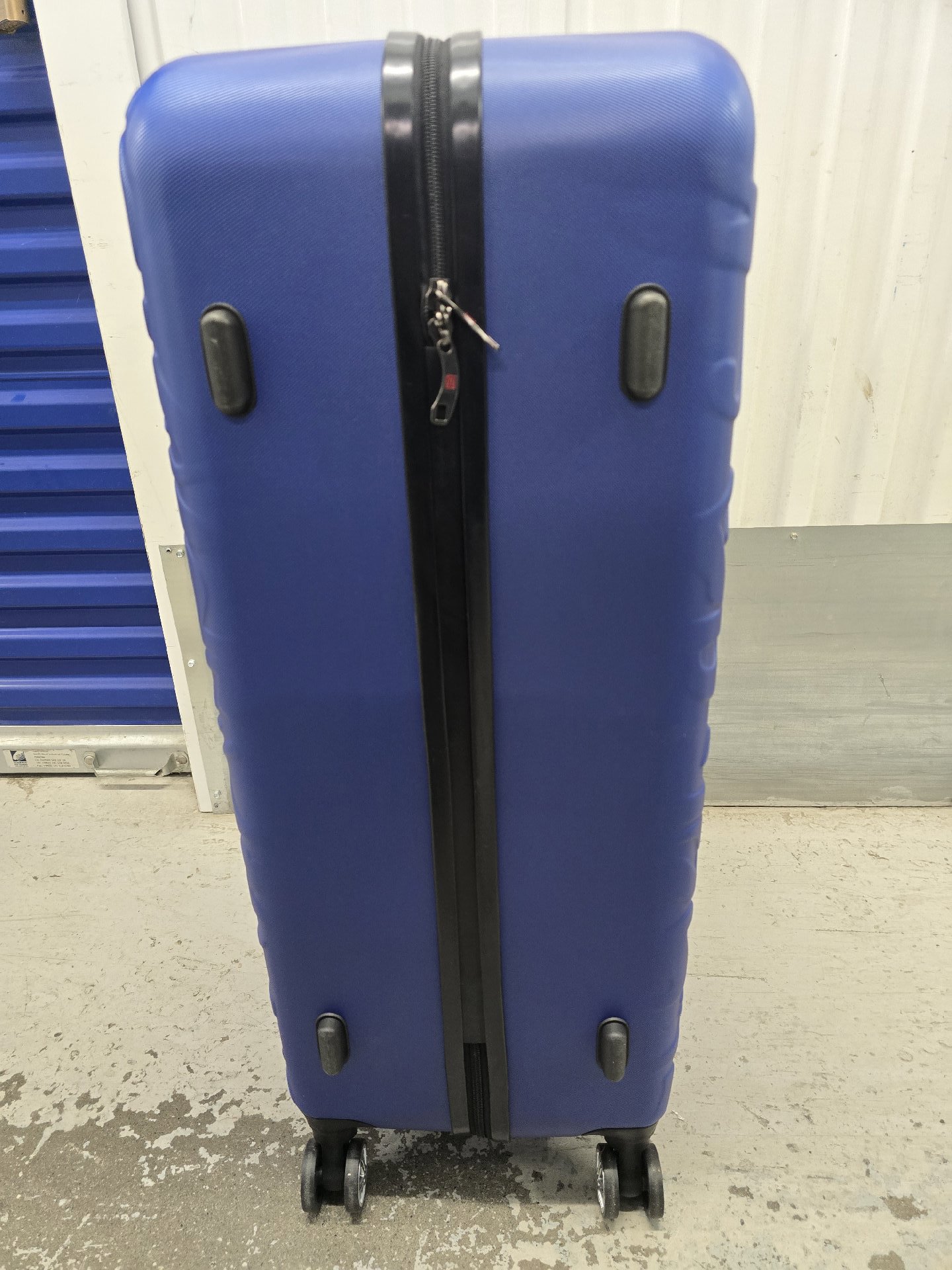32 inches XL Blue Hard Shell Suitcase with Alphabet Pattern, lancsports, Extra Large, New condition — preloved on SilentSale®