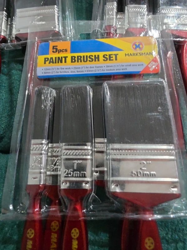 3 x Marksman 5-Piece Paint Brush Set, Marksman, Medium, New condition — preloved on SilentSale®